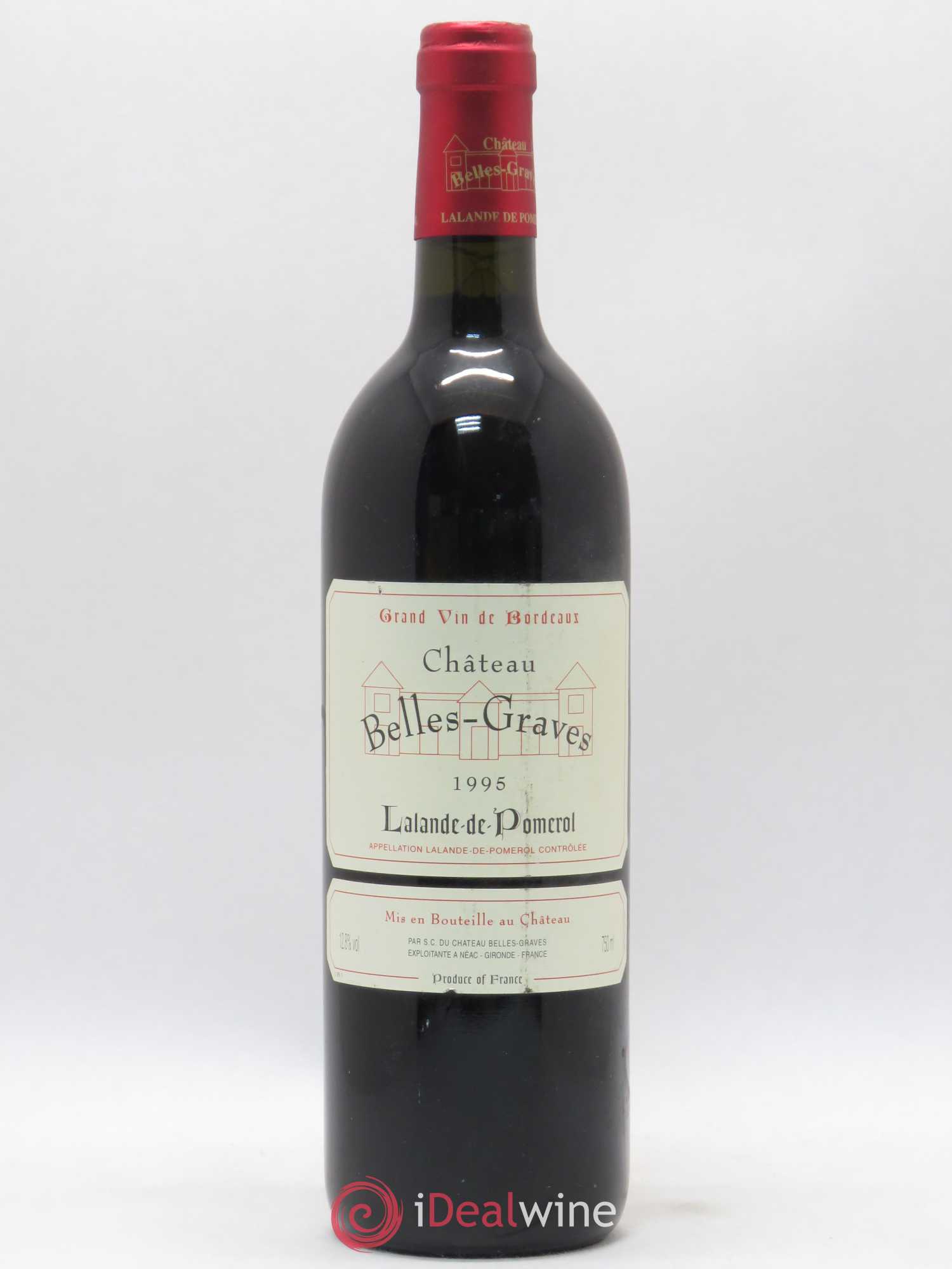 Lalande-de-Pomerol Château Belles-Graves (sans prix de réserve) 1995 - Posten von 1 Flasche - 0