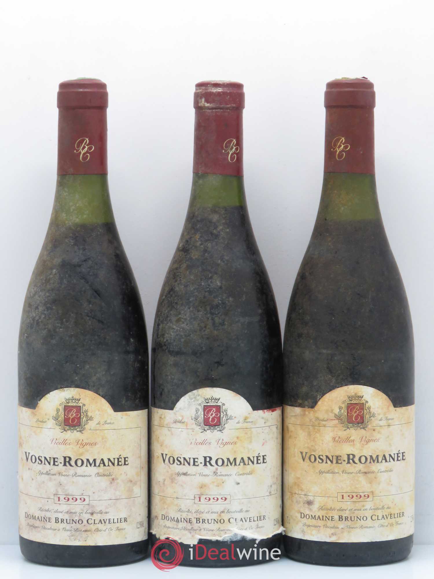 Vosne-Romanée Vieilles Vignes Bruno Clavelier (sans prix de réserve) 1999 - Posten von 3 Flaschen - 0