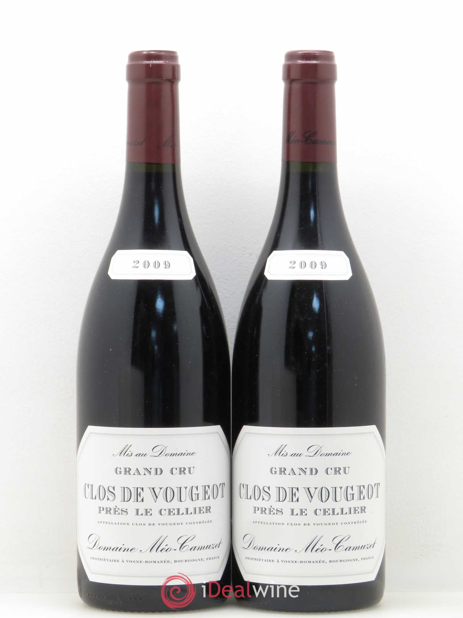 Clos de Vougeot Grand Cru Près le Cellier Méo-Camuzet (Domaine) 2009 - Lot de 2 bouteilles - 0