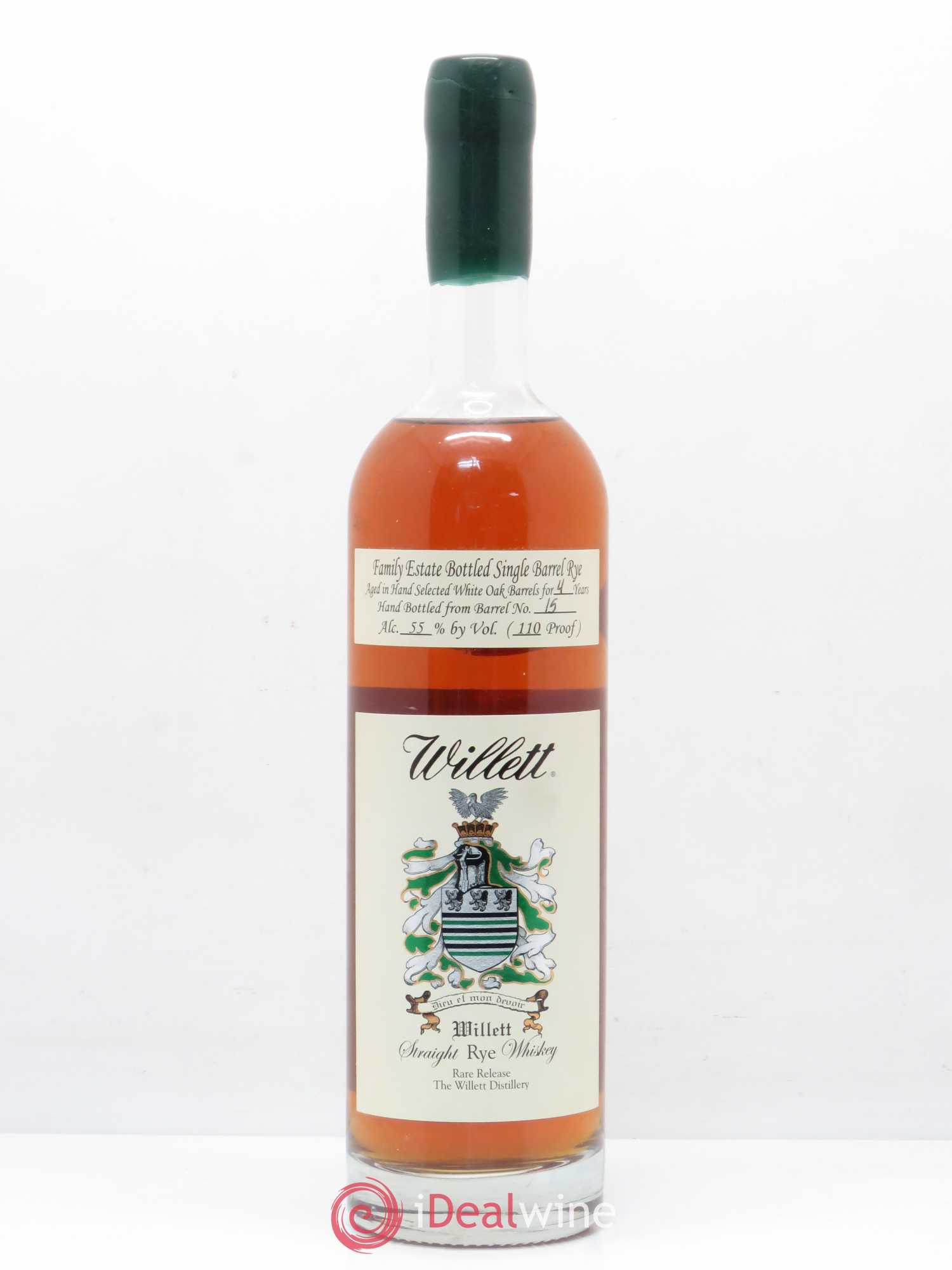 Whisky Willett Family Estate Straight Rye Whiskey Rare Release Kentucky USA - 4 ans d'âge (sans prix de réserve) - Posten von 1 Flasche - 0