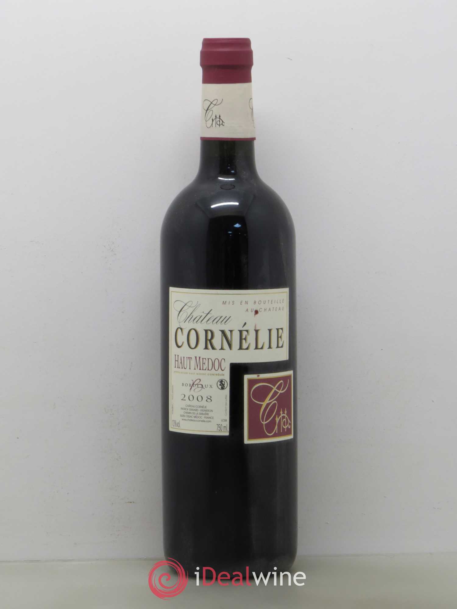 Haut Médoc Château Cornelie (sans prix de réserve) 2008 - Posten von 1 Flasche - 0