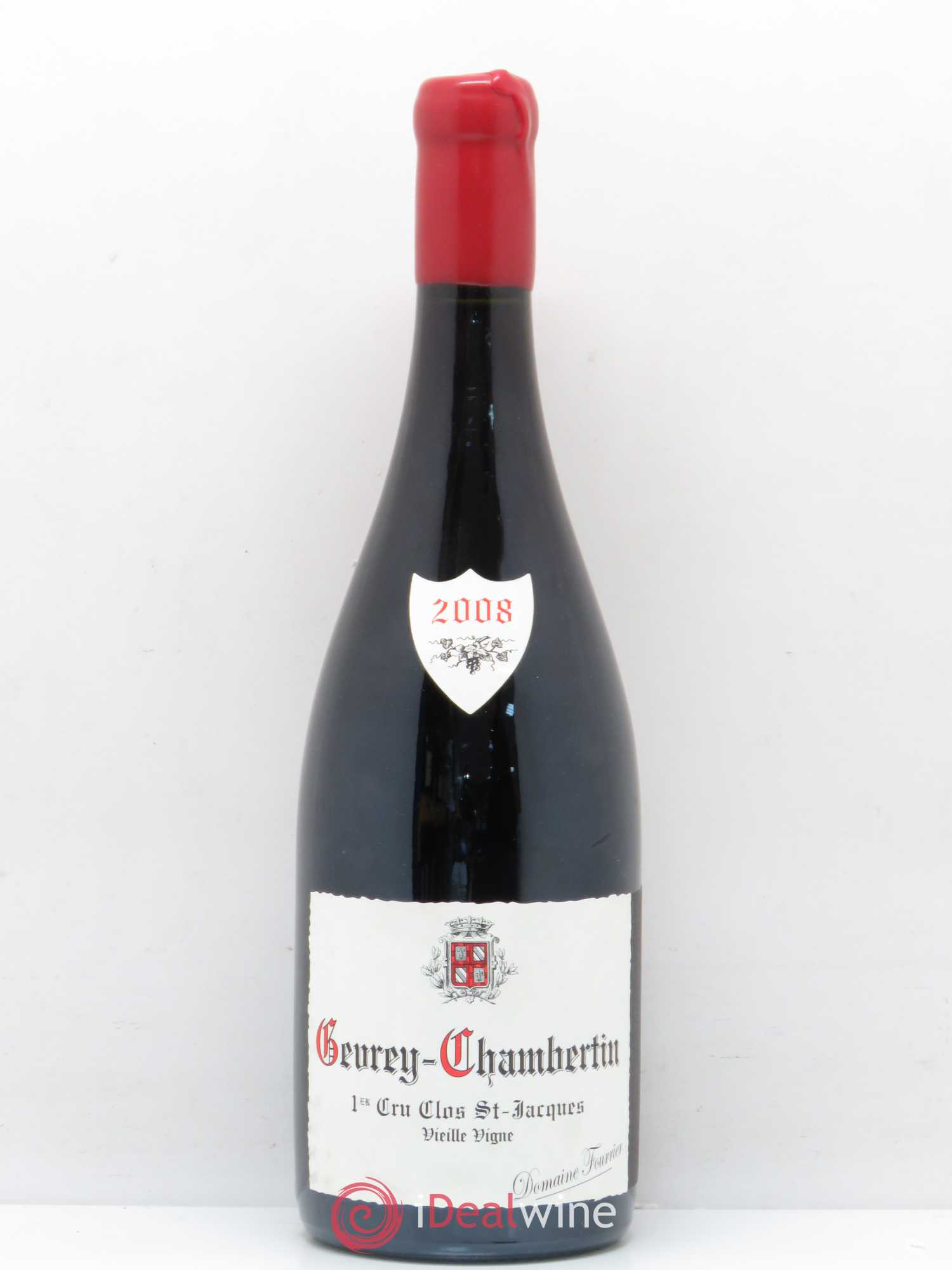 Gevrey-Chambertin 1er Cru Clos Saint-Jacques Vieille Vigne Fourrier (Domaine) Vieilles Vignes (sans prix de réserve) 2008 - Lotto di 1 bottiglia - 0