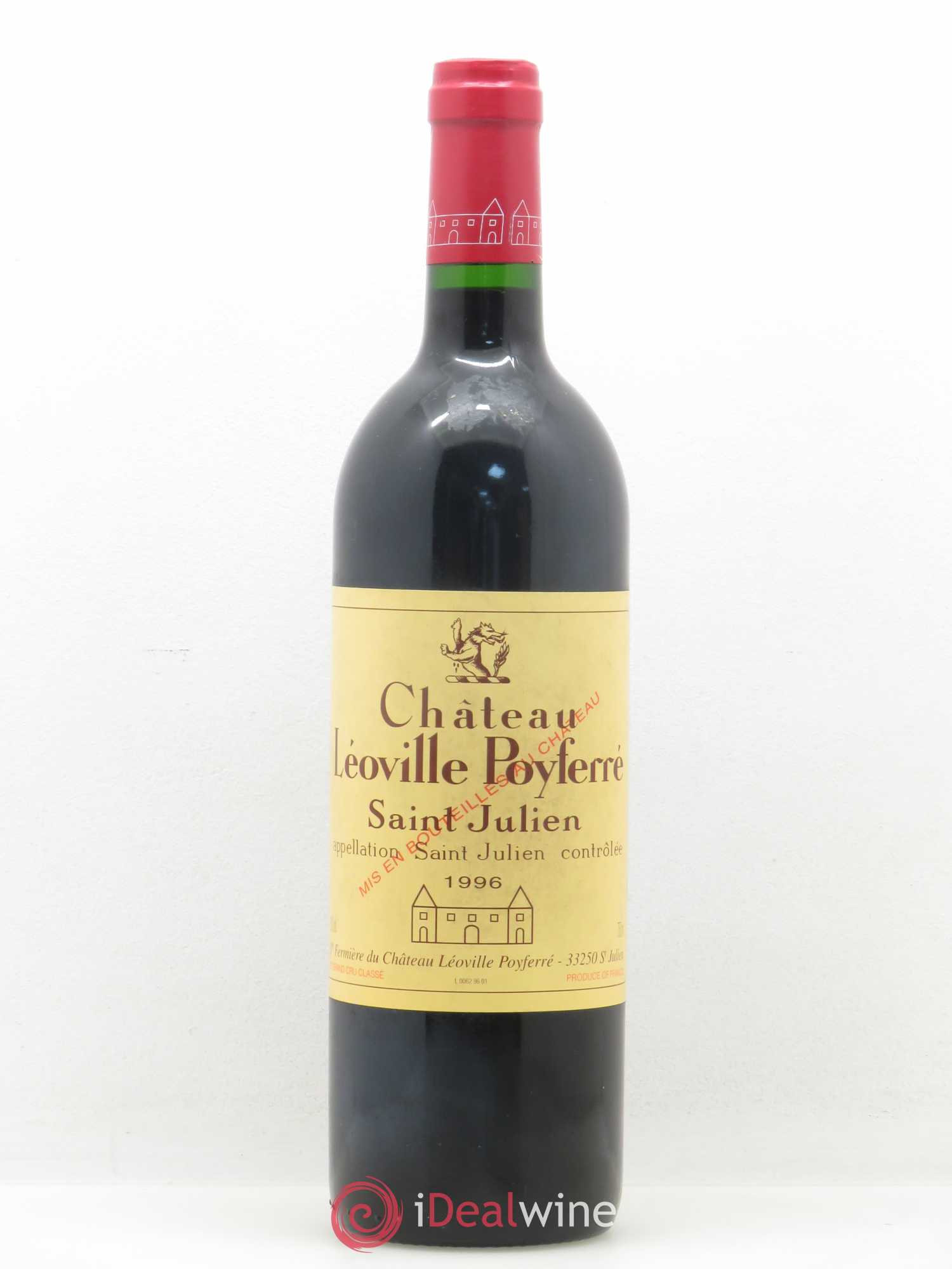 Château Léoville Poyferré 2ème Grand Cru Classé (sans prix de réserve) 1996 - Lot de 1 bouteille - 0