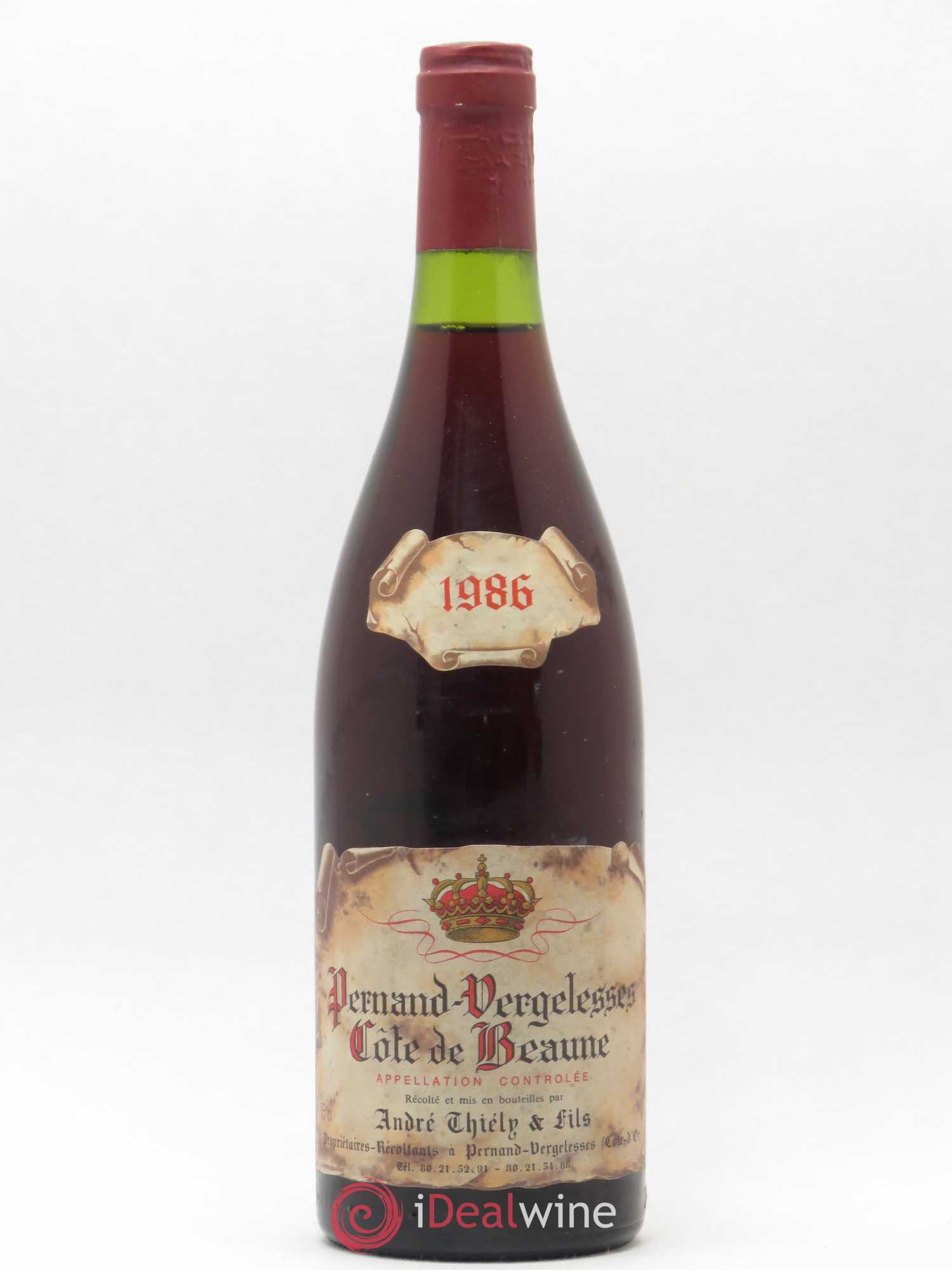 Pernand-Vergelesses Andre Chiely (sans prix de réserve) 1986 - Posten von 1 Flasche - 0