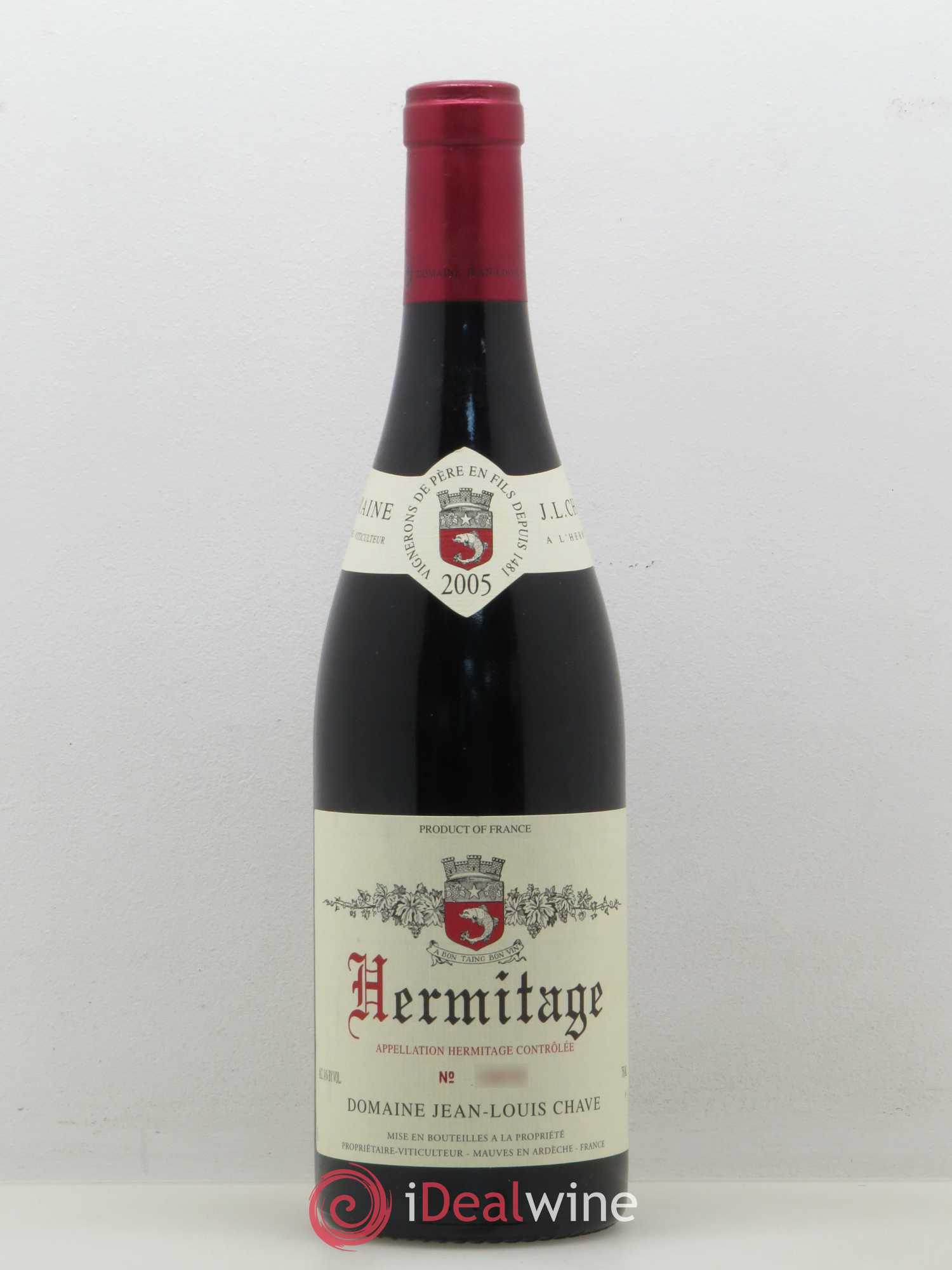 Hermitage Jean-Louis Chave (sans prix de réserve) 2005 - Lot de 1 bouteille - 0