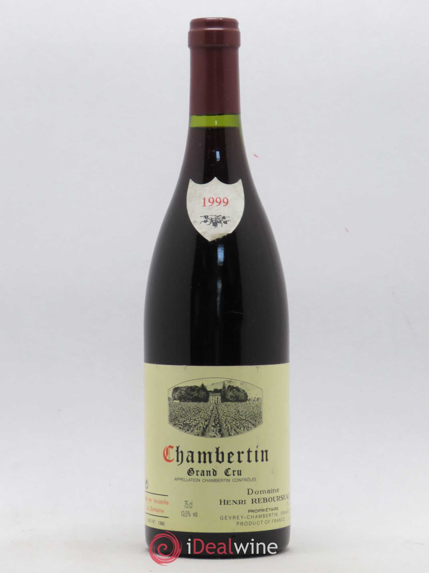 Chambertin Grand Cru Henri Rebourseau (sans prix de réserve) 1999 - Lot de 1 bouteille - 0