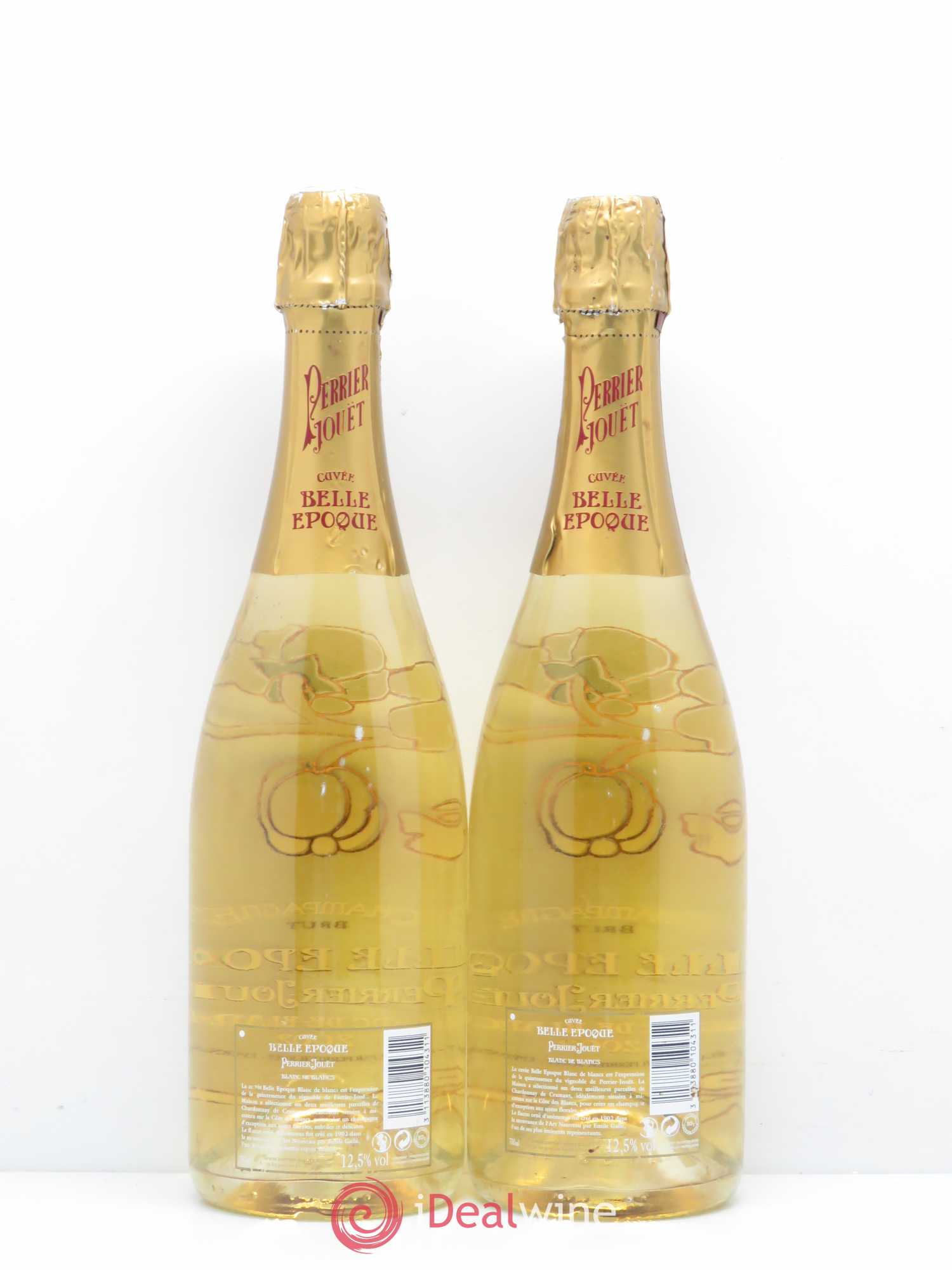 Cuvée Belle Epoque Brut Perrier-Jouët Blanc de Blancs 2002 - Lot de 2 bouteilles - 1