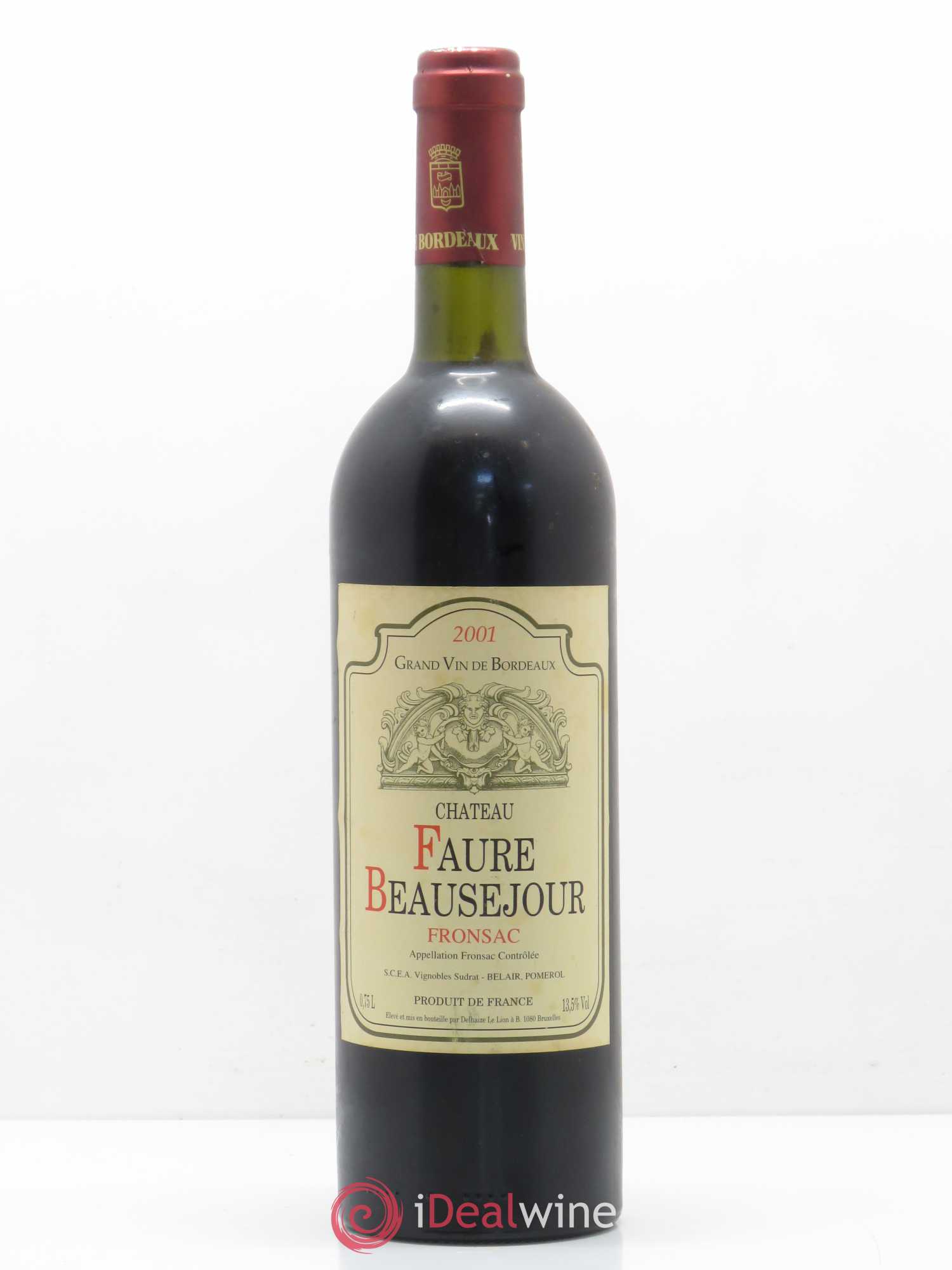 Fronsac Château Fort Beausejour Fronsac (sans prix de réserve) 2001 - Posten von 1 Flasche - 0