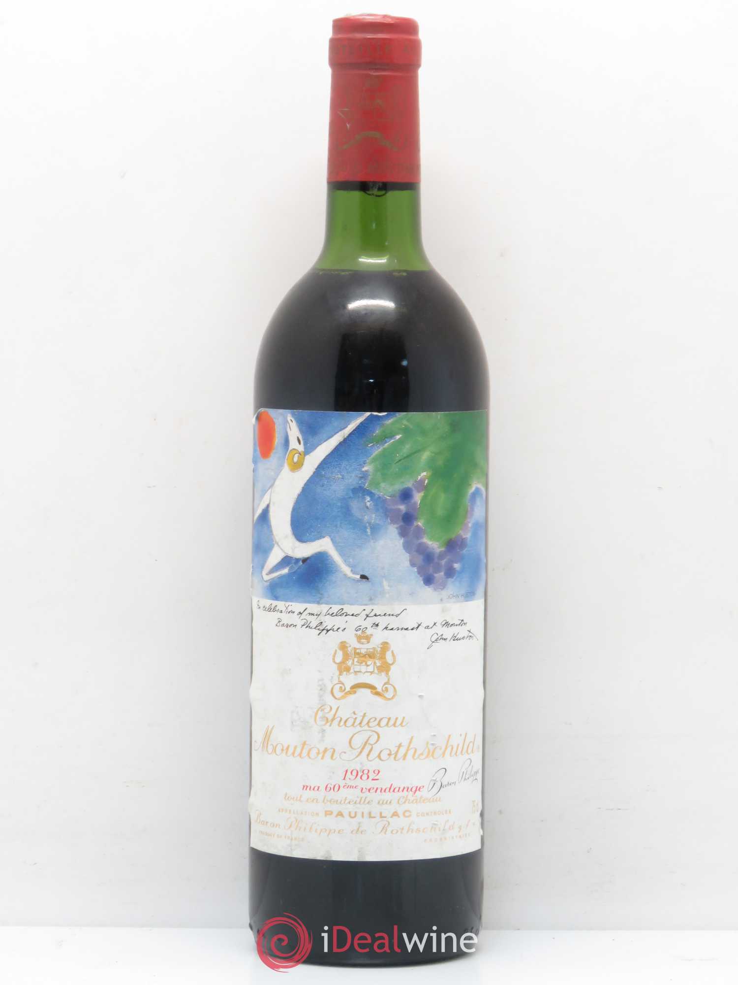 Château Mouton Rothschild 1er Grand Cru Classé 1982 - Lot de 1 bouteille - 0
