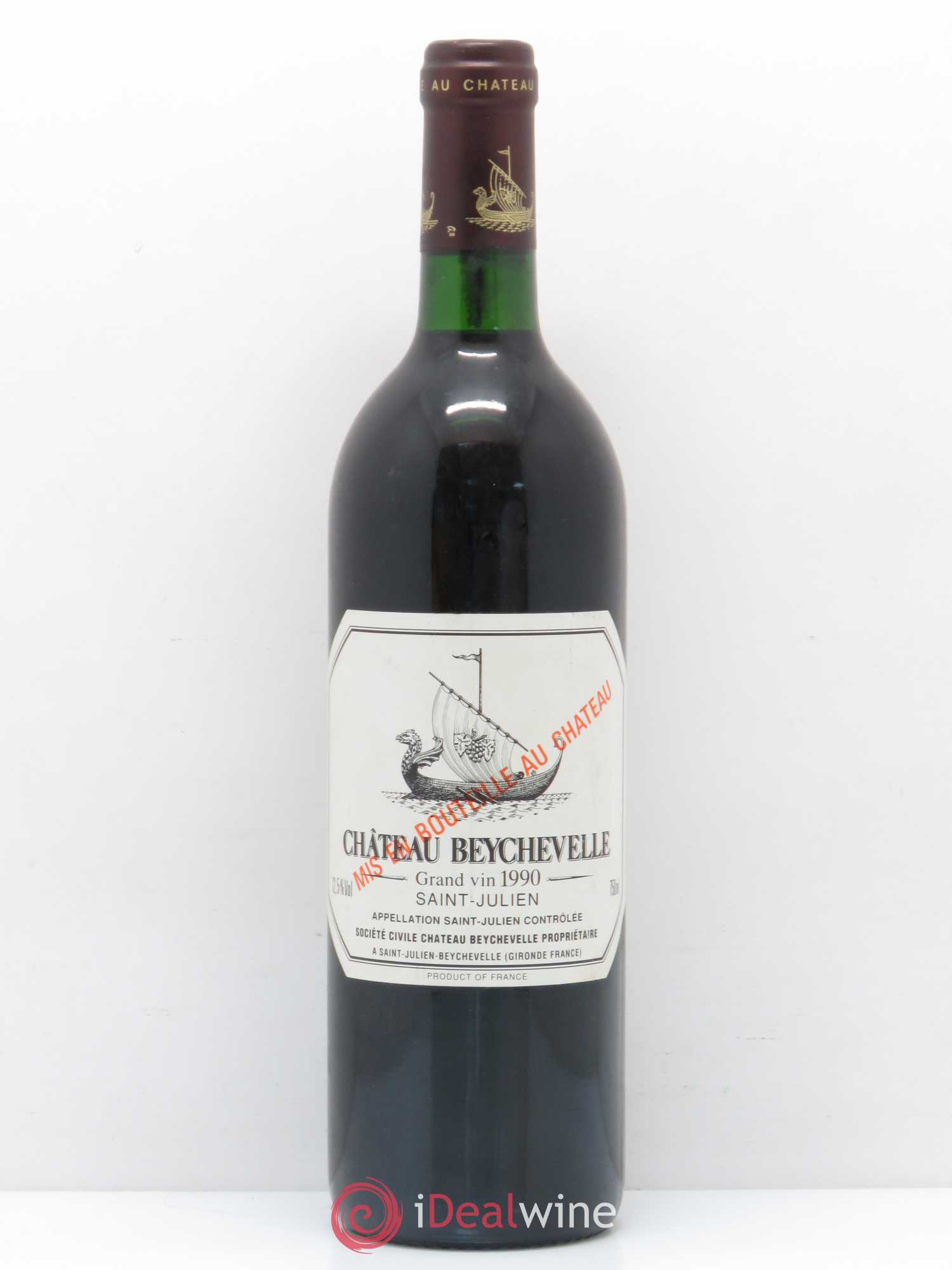 Château Beychevelle 4ème Grand Cru Classé (sans prix de réserve) 1990 - Lot de 1 bouteille - 0