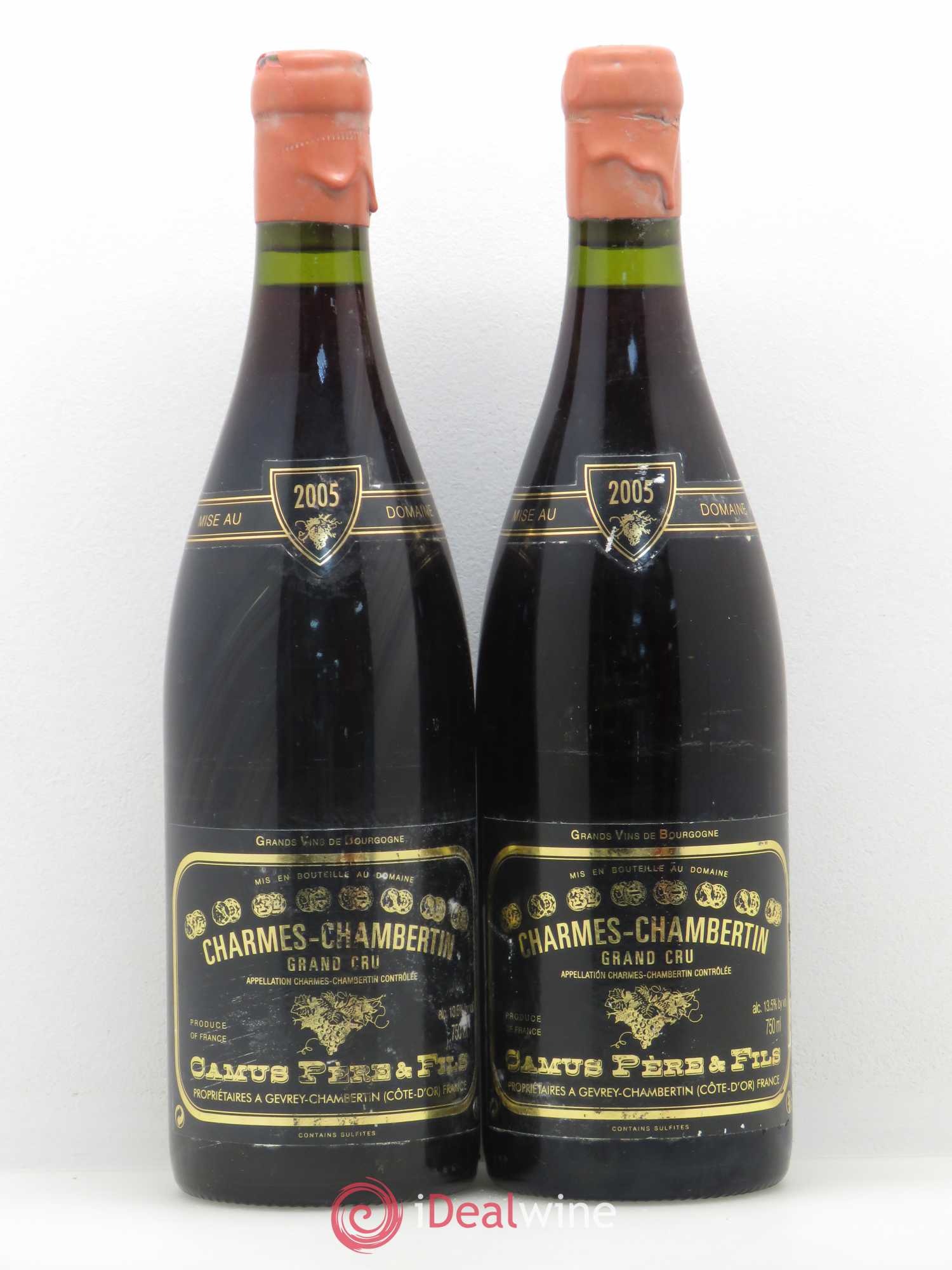 Charmes-Chambertin Grand Cru Camus Père et Fils (Domaine) (sans prix de réserve) 2005 - Lot de 2 bouteilles - 0