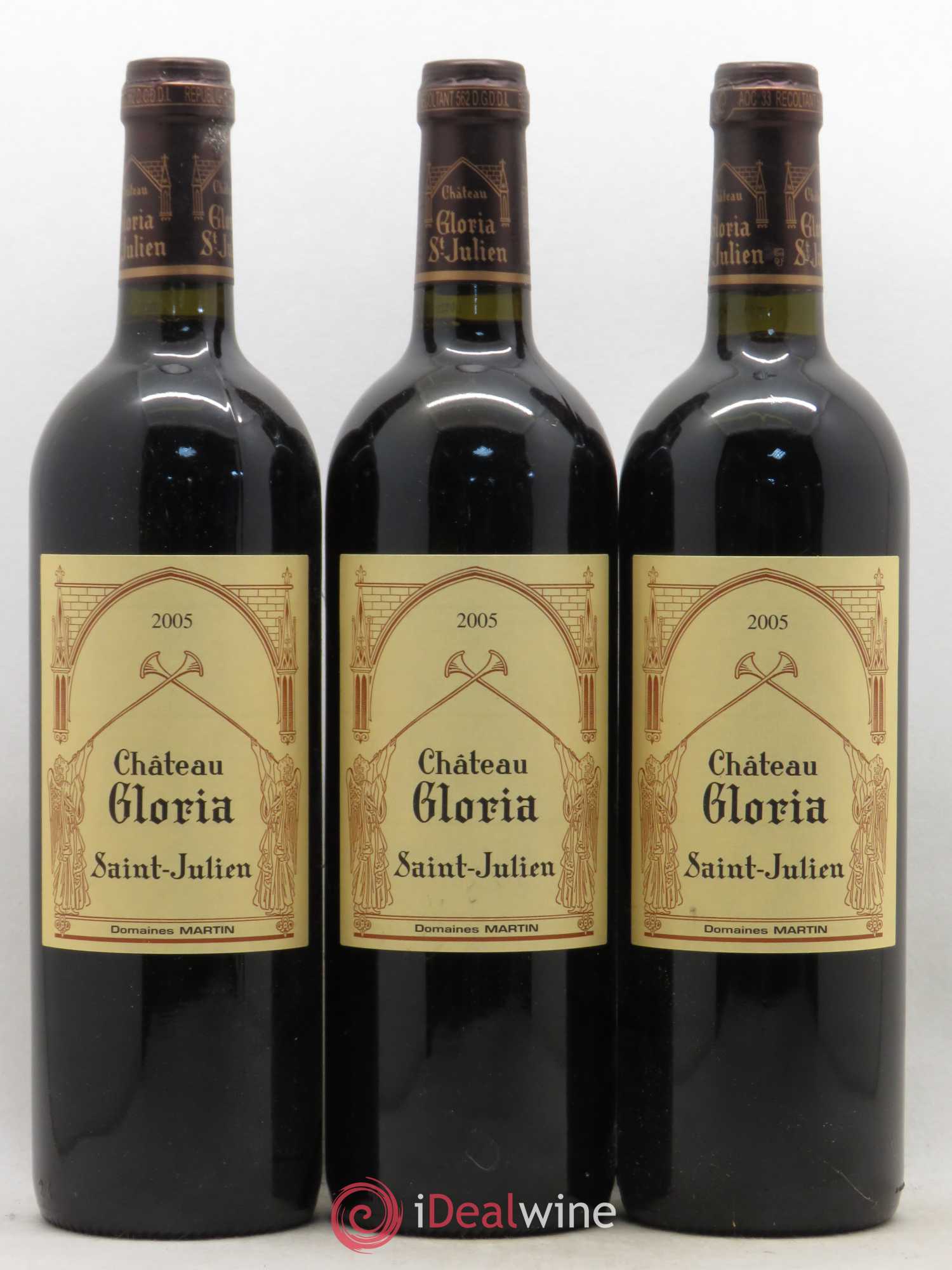 Château Gloria (sans prix de réserve) 2005 - Lot de 3 bouteilles - 0
