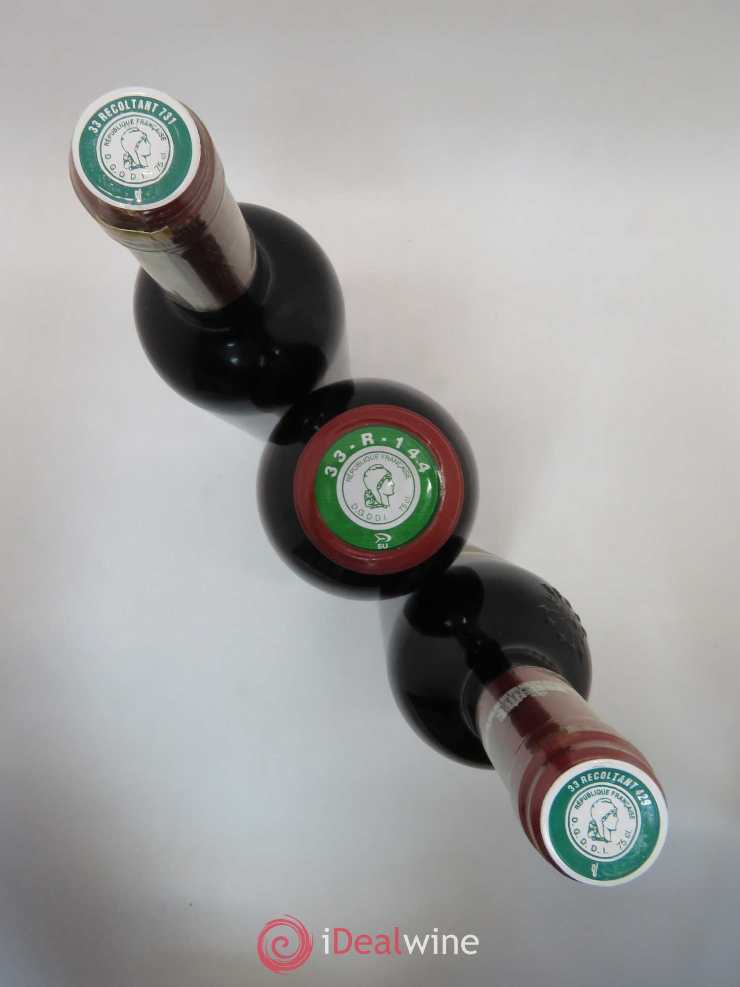 Caisse Duclot Prestige (Cheval Blanc - Ausone - Latour - Petrus - Haut Brion - La Mission Haut Brion - Margaux - Lafite Rothschild - Mouton Rothschild) 2002 - Posten von 1 Flasche - 10