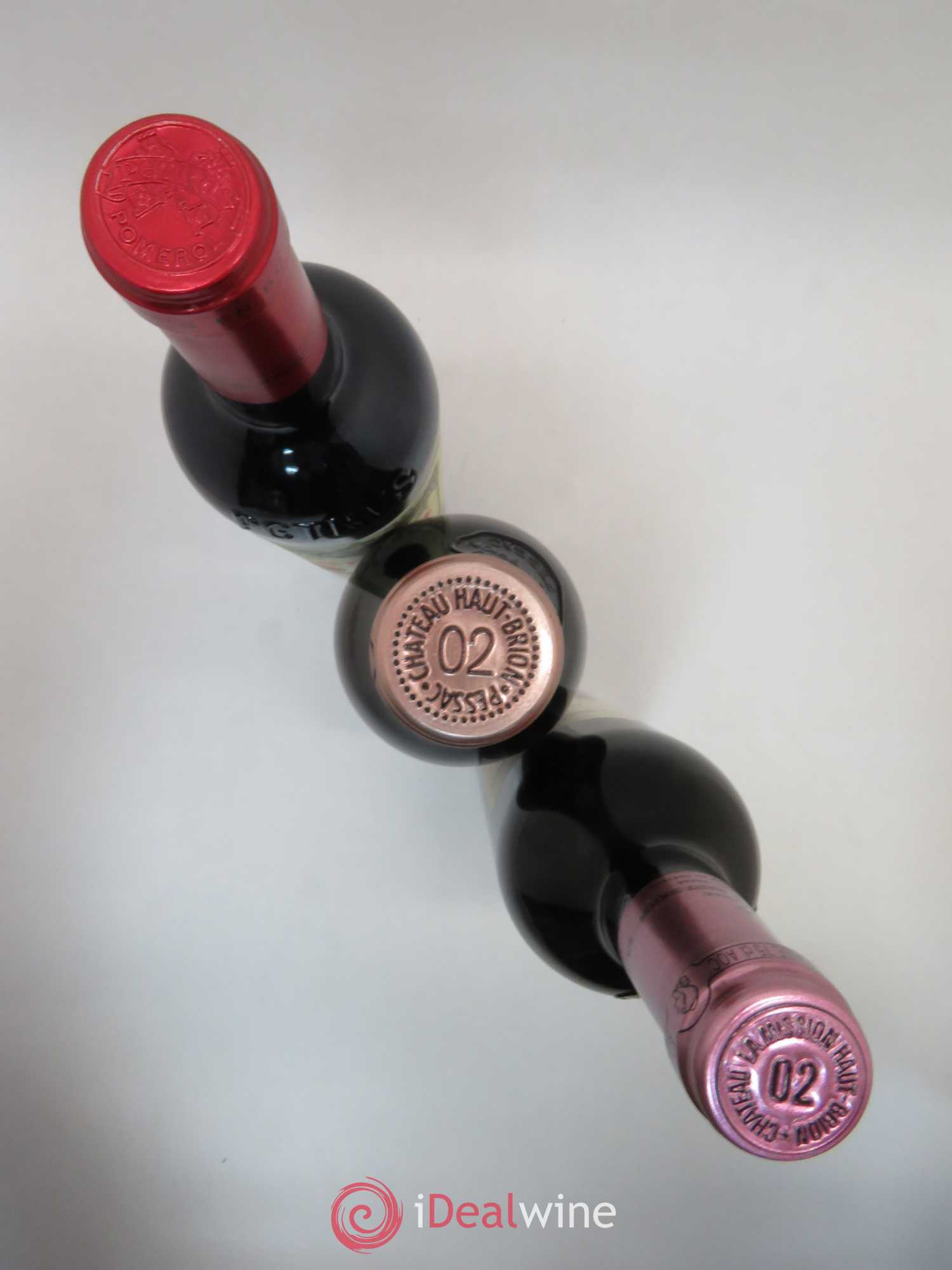 Caisse Duclot Prestige (Cheval Blanc - Ausone - Latour - Petrus - Haut Brion - La Mission Haut Brion - Margaux - Lafite Rothschild - Mouton Rothschild) 2002 - Posten von 1 Flasche - 7