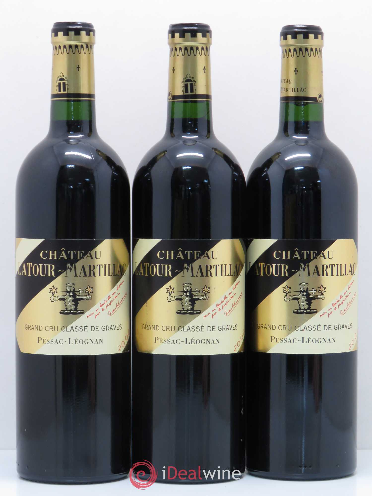 Château Latour-Martillac Cru Classé de Graves (sans prix de réserve) 2008 - Lot de 3 bouteilles - 0