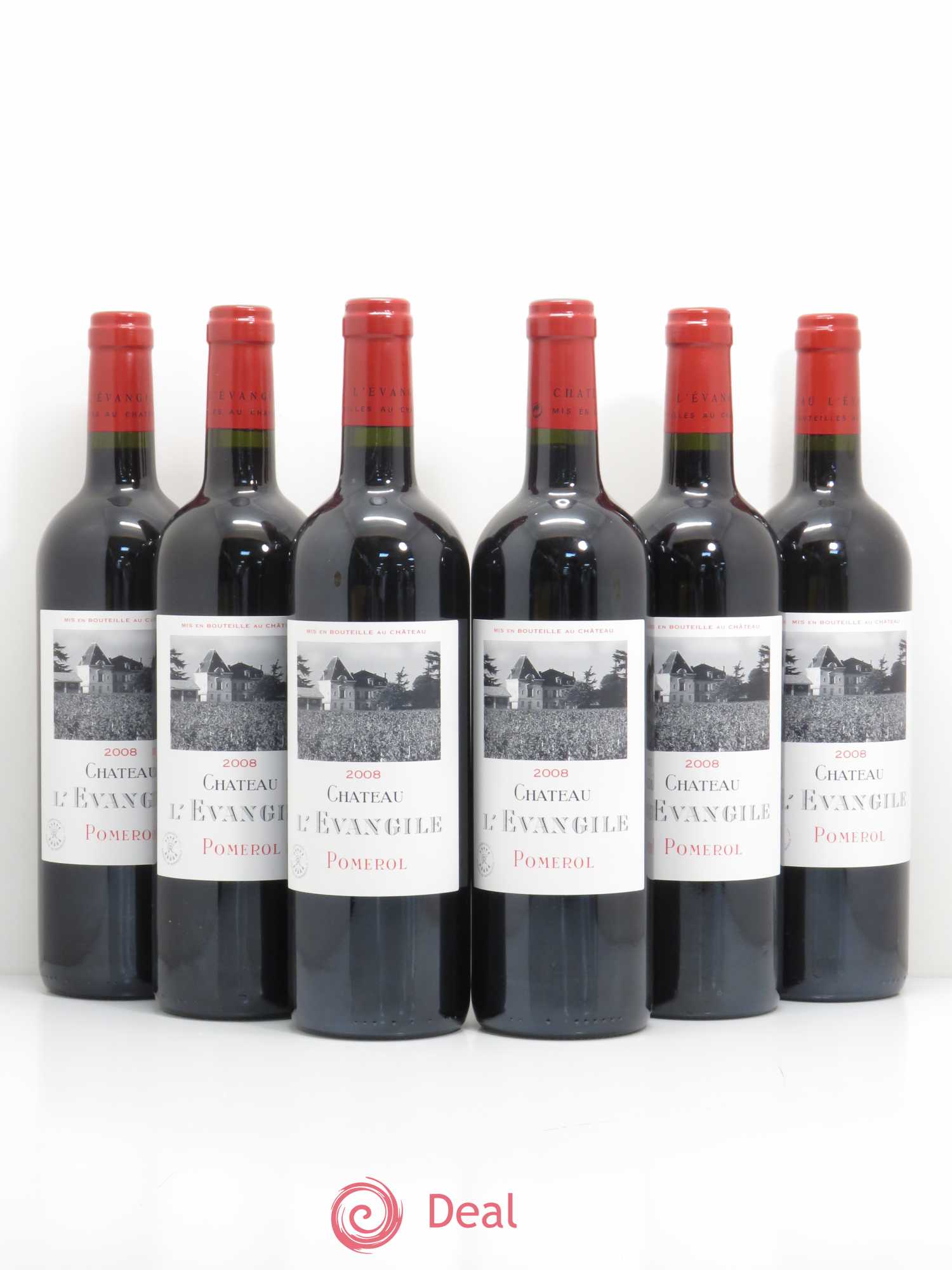 Château l' Évangile 2008 - Lot de 6 bouteilles - 0