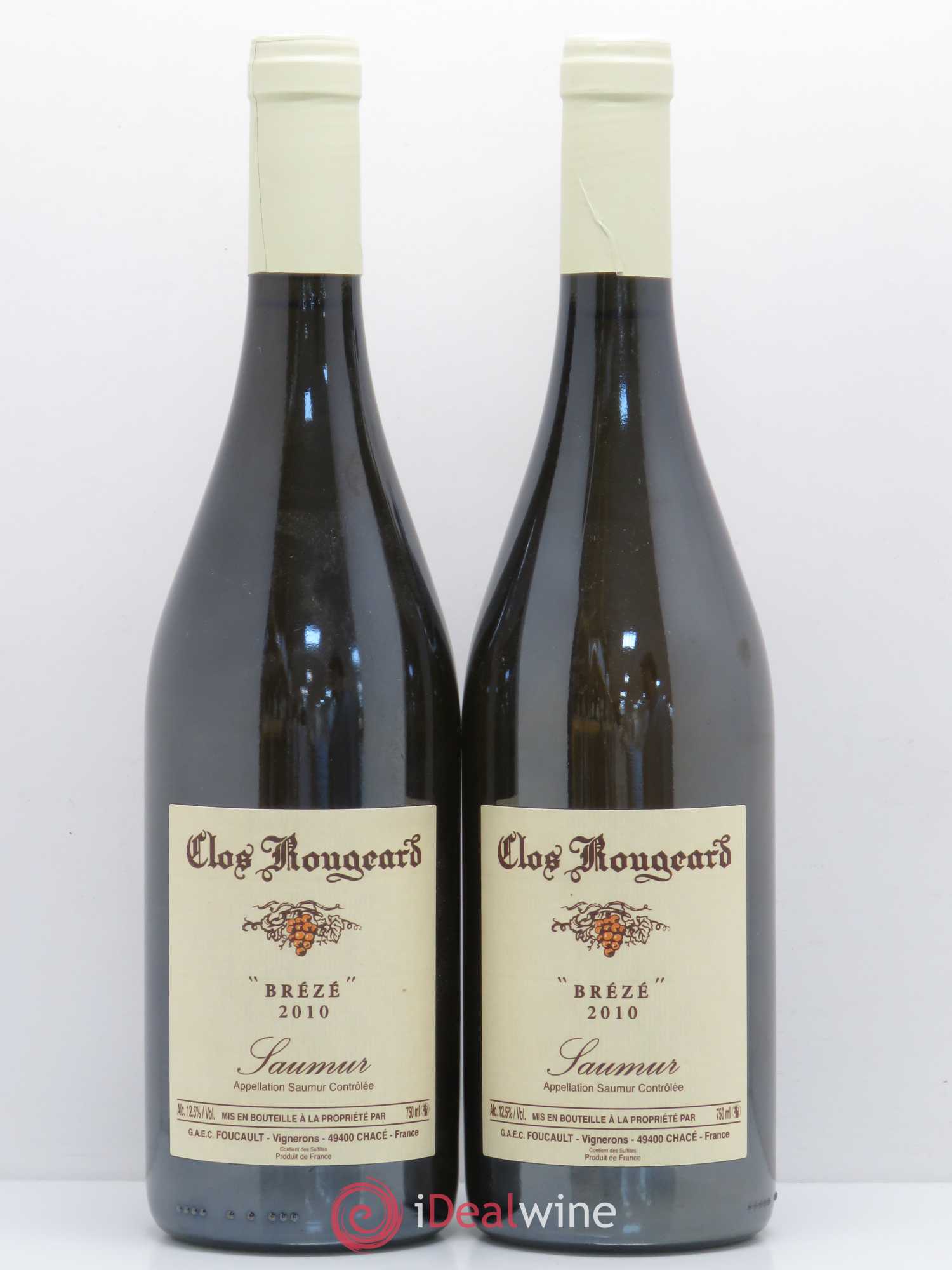 Saumur Brézé Clos Rougeard 2010 - Lot de 2 bouteilles - 0