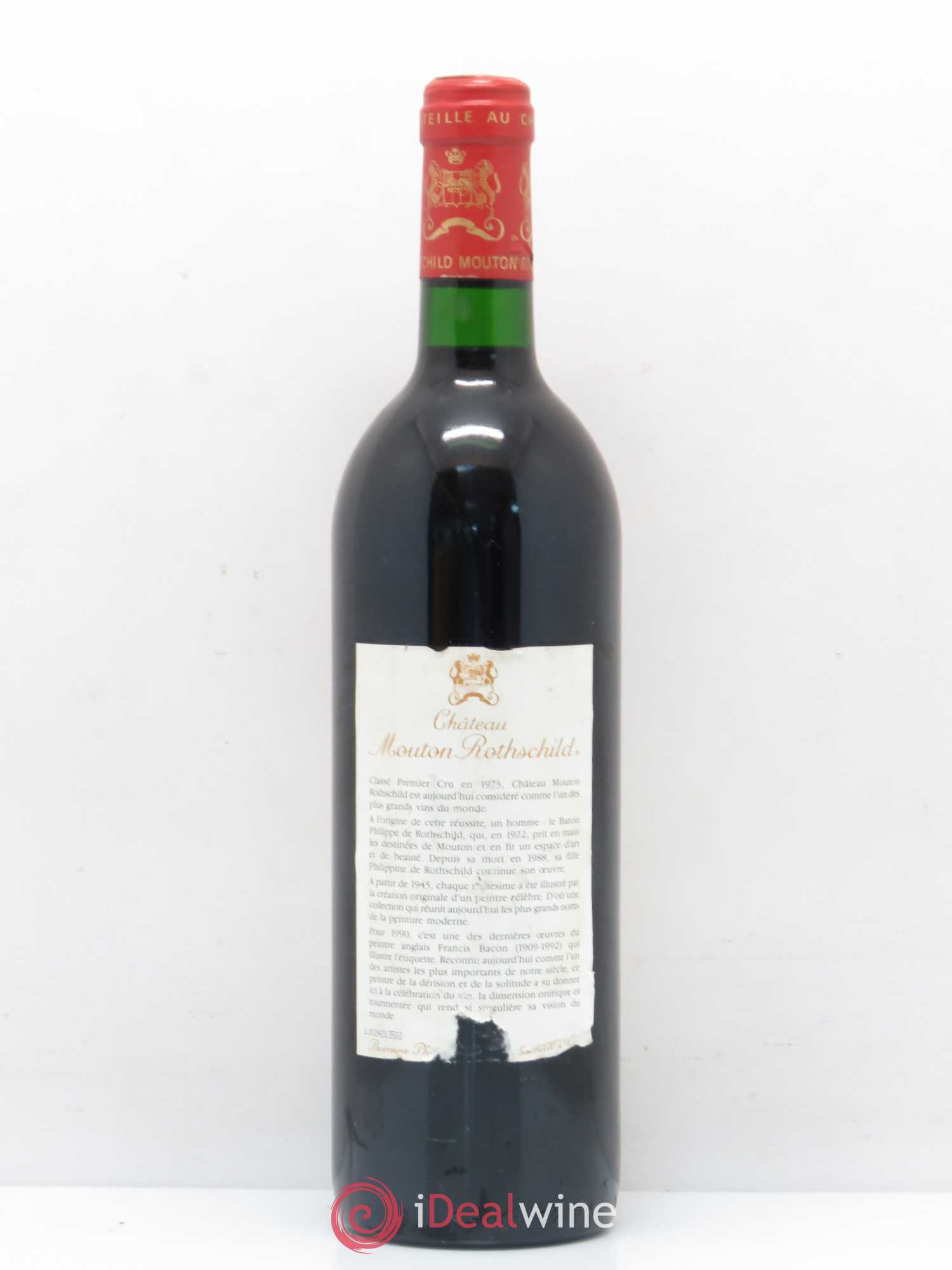 Château Mouton Rothschild 1er Grand Cru Classé (sans prix de réserve) 1990 - Lot de 1 bouteille - 1