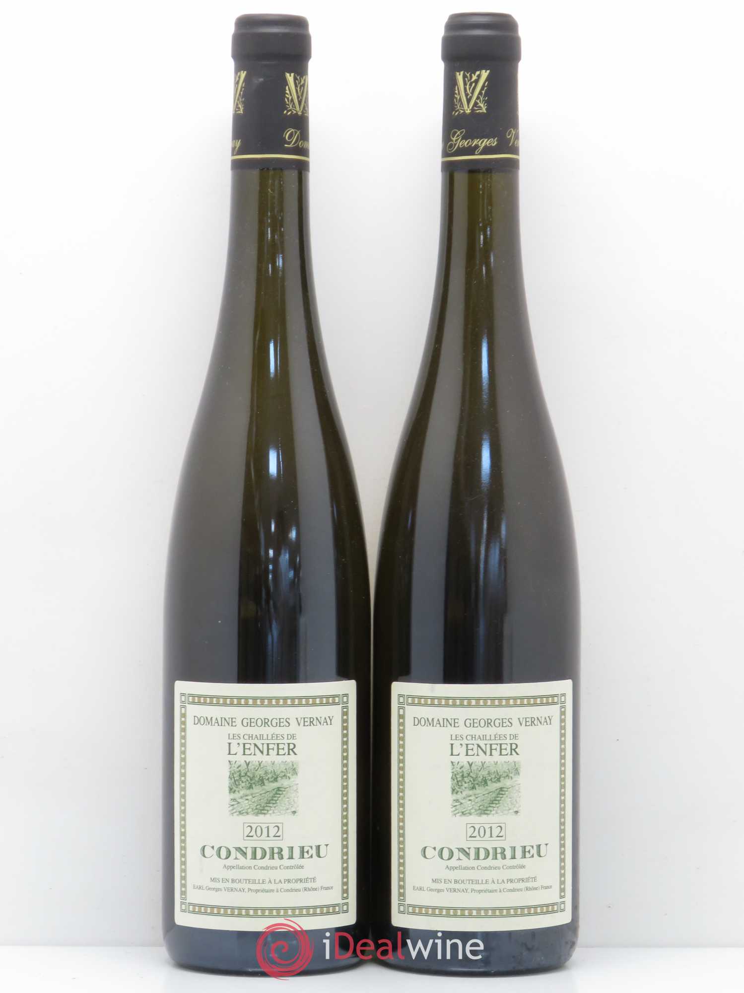 Condrieu Les Chaillées de l'Enfer Georges Vernay (sans prix de réserve) 2012 - Lot de 2 bouteilles - 0