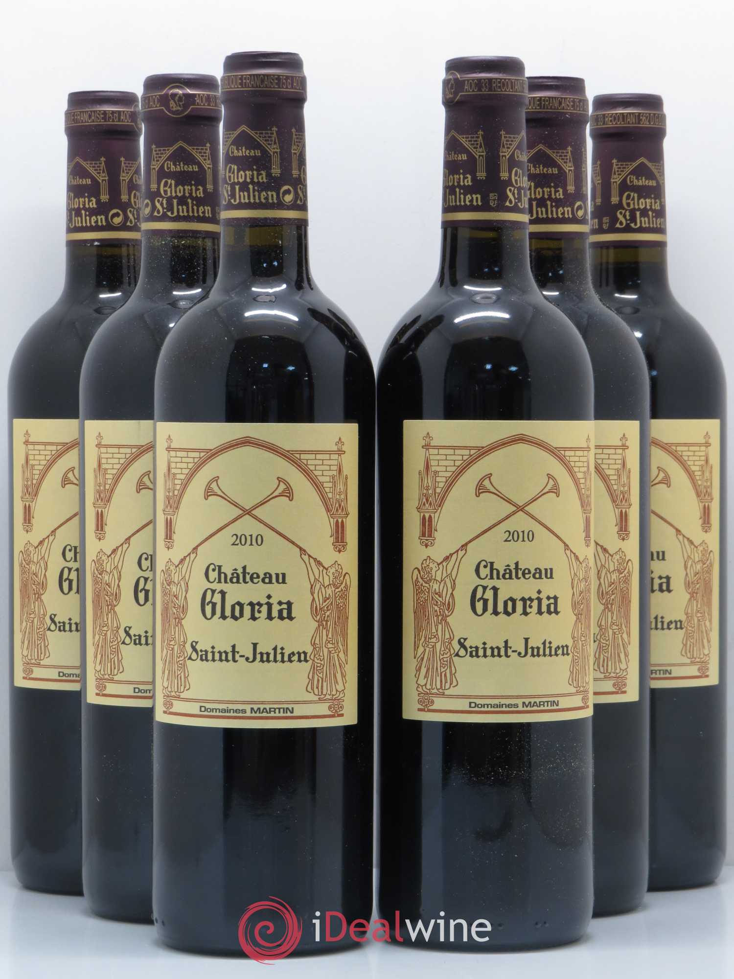 Château Gloria (sans prix de réserve) 2010 - Lot de 6 bouteilles - 0