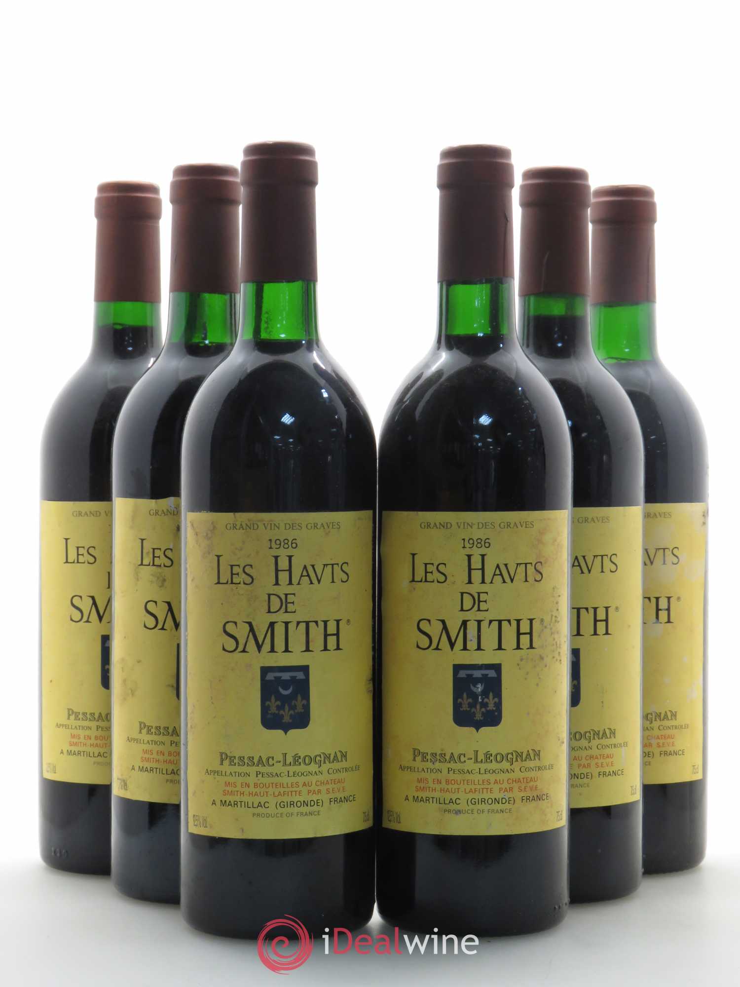 Les Hauts de Smith Second Vin (sans prix de réserve) 1986 - Lot de 6 bouteilles - 0