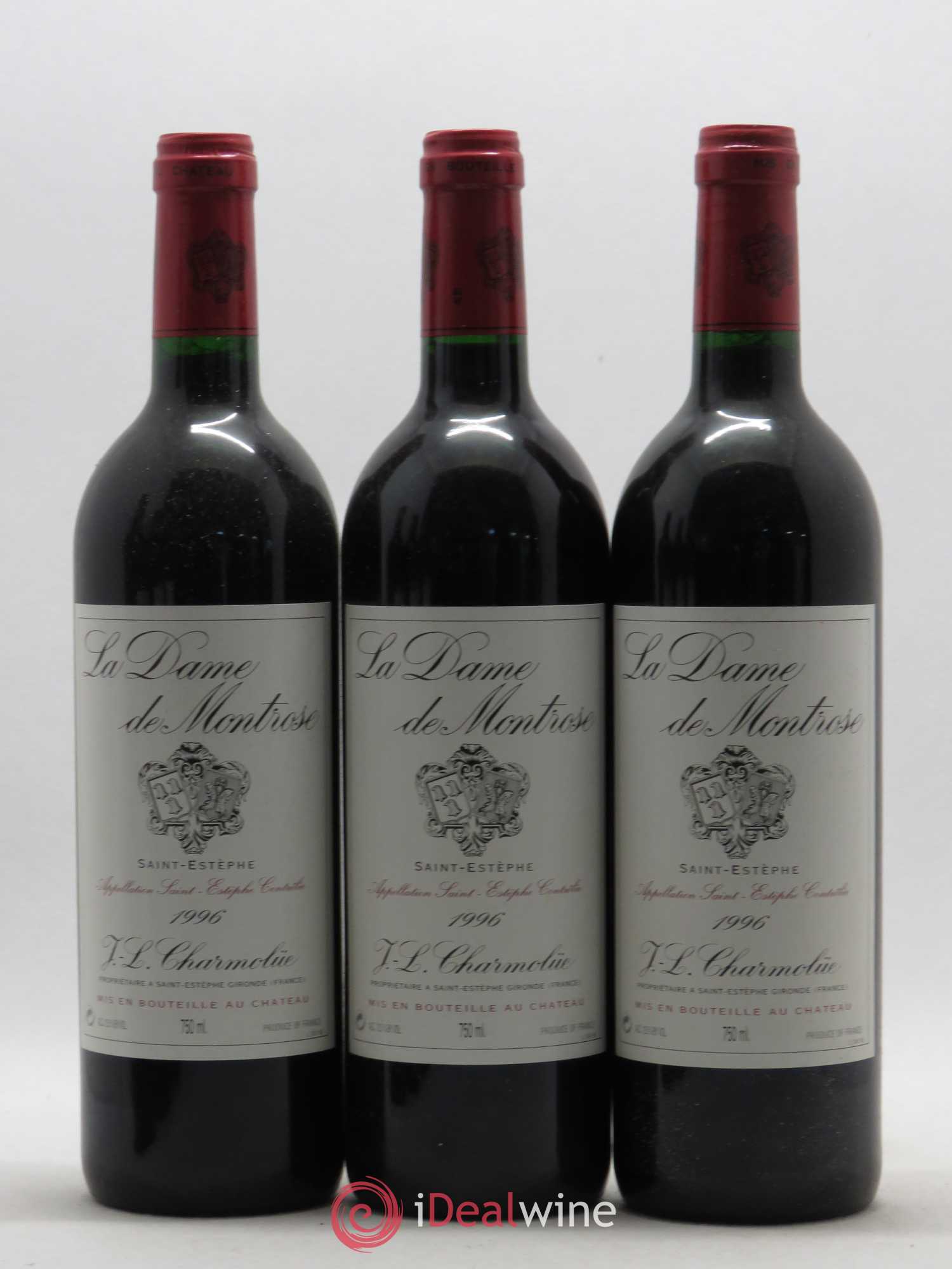 La Dame de Montrose Second Vin (sans prix de réserve) 1996 - Lot de 12 bouteilles - 2
