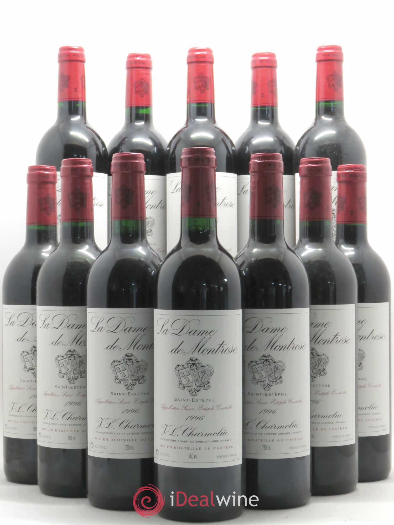 La Dame de Montrose Second Vin (sans prix de réserve) 1996 - Lot de 12 bouteilles - 0