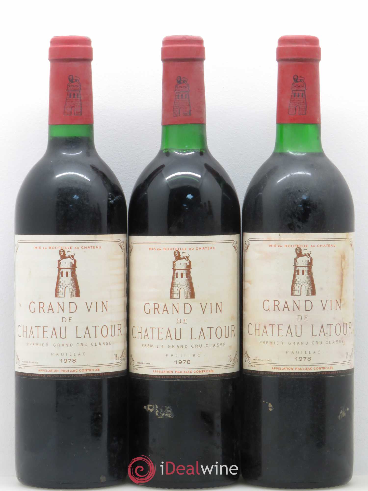 Château Latour 1er Grand Cru Classé 1978 - Lot de 6 bouteilles - 1