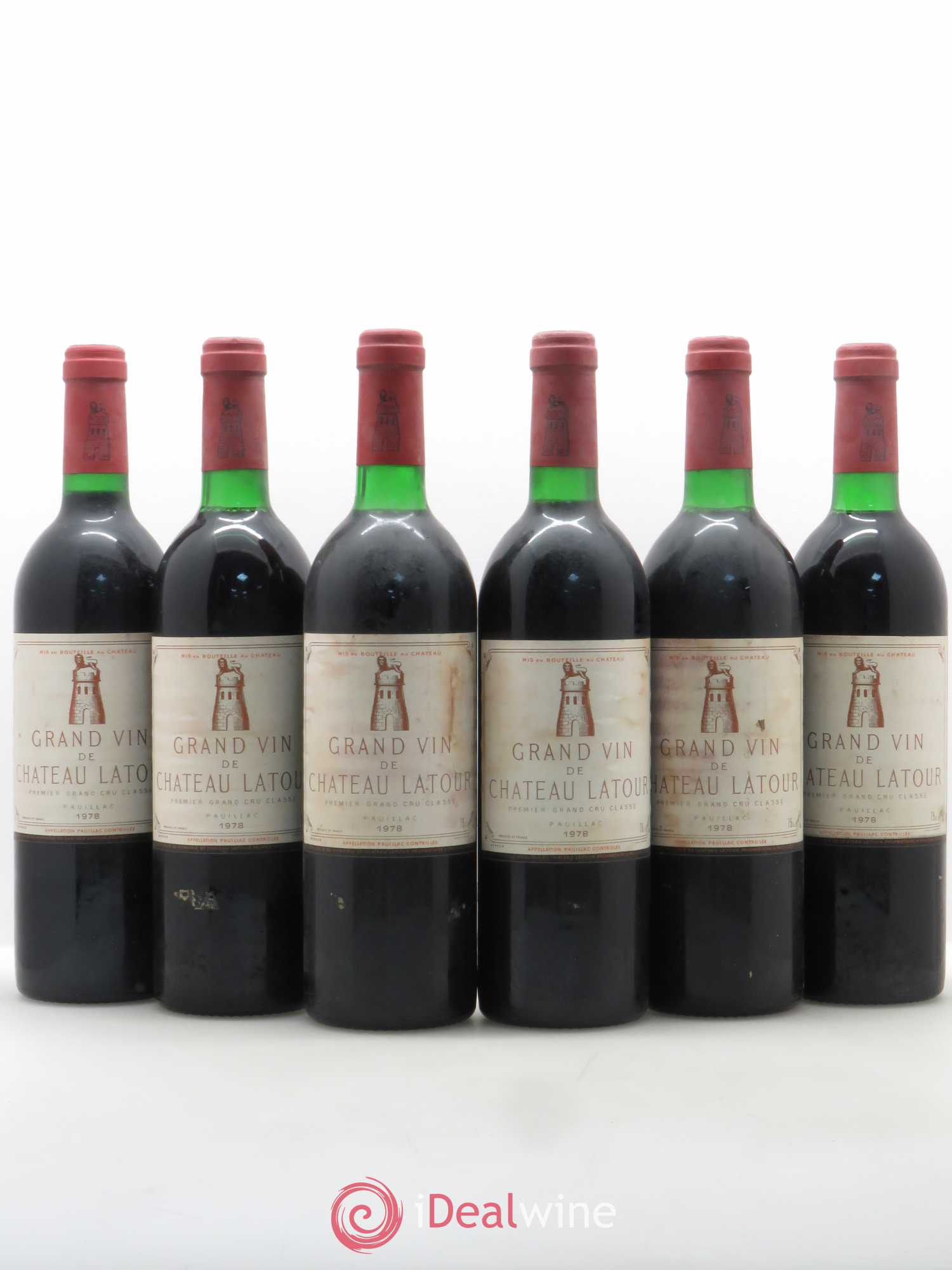 Château Latour 1er Grand Cru Classé 1978 - Lot de 6 bouteilles - 0