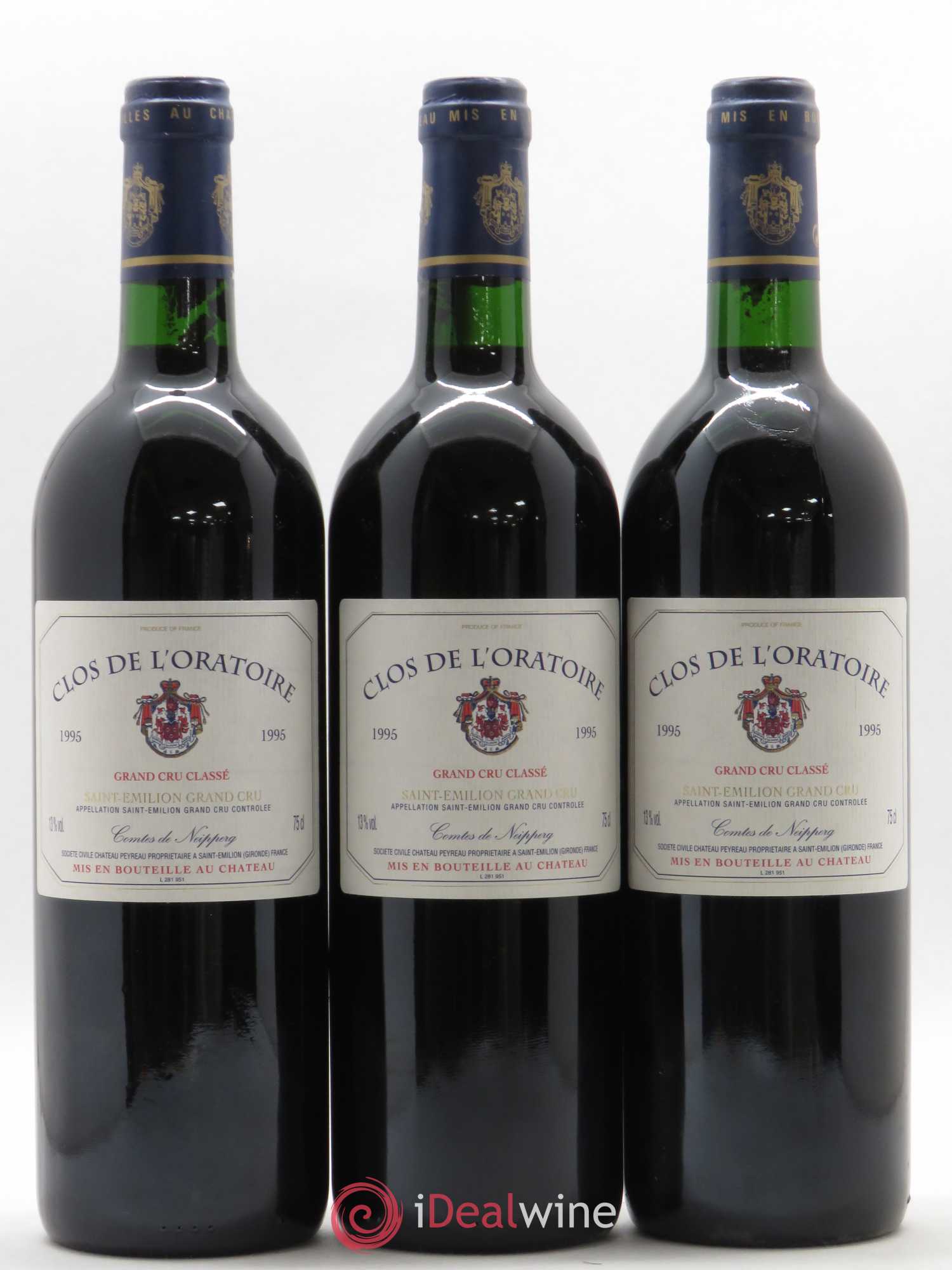 Clos de l'Oratoire Grand Cru Classé (sans prix de réserve) 1995 - Lot de 12 bouteilles - 4