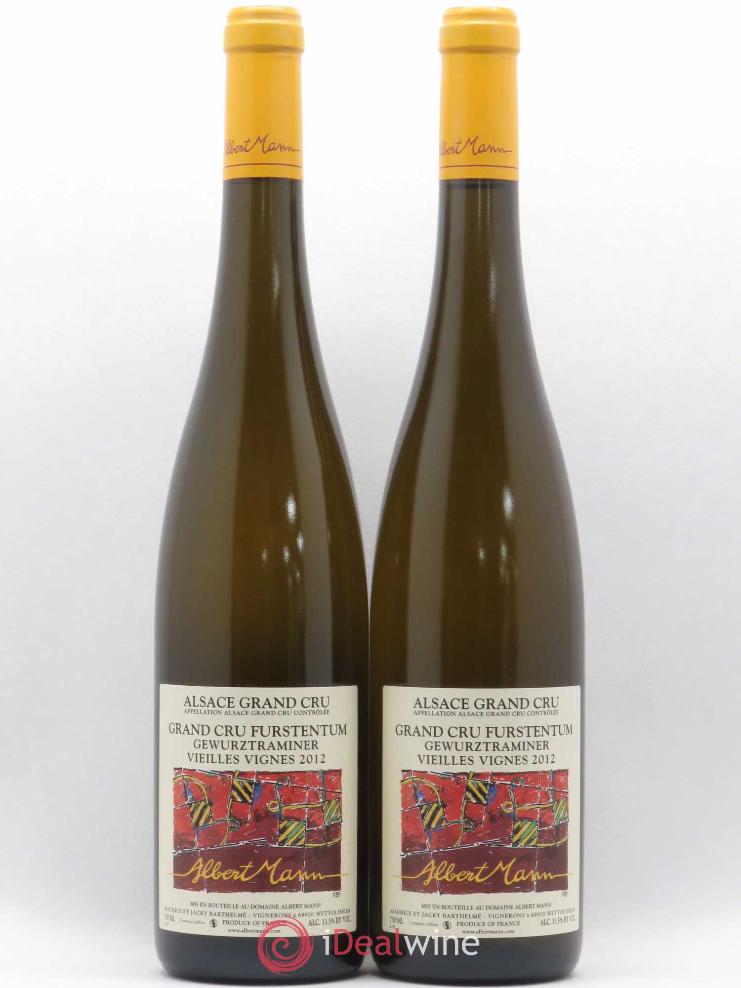 Gewurztraminer Grand Cru Furstentum Vieilles vignes Albert Mann (sans prix de réserve) 2012 - Posten von 2 Flaschen - 0