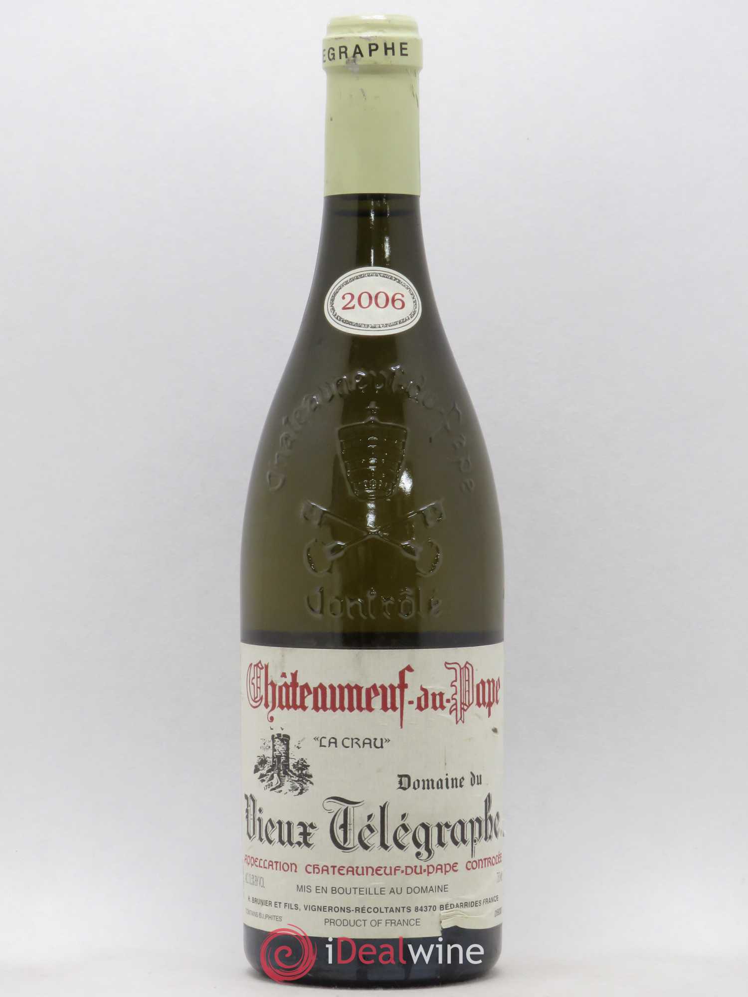 Châteauneuf-du-Pape Vieux Télégraphe (Domaine du) Vignobles Brunier (sans prix de réserve) 2006 - Lot de 1 bouteille - 0