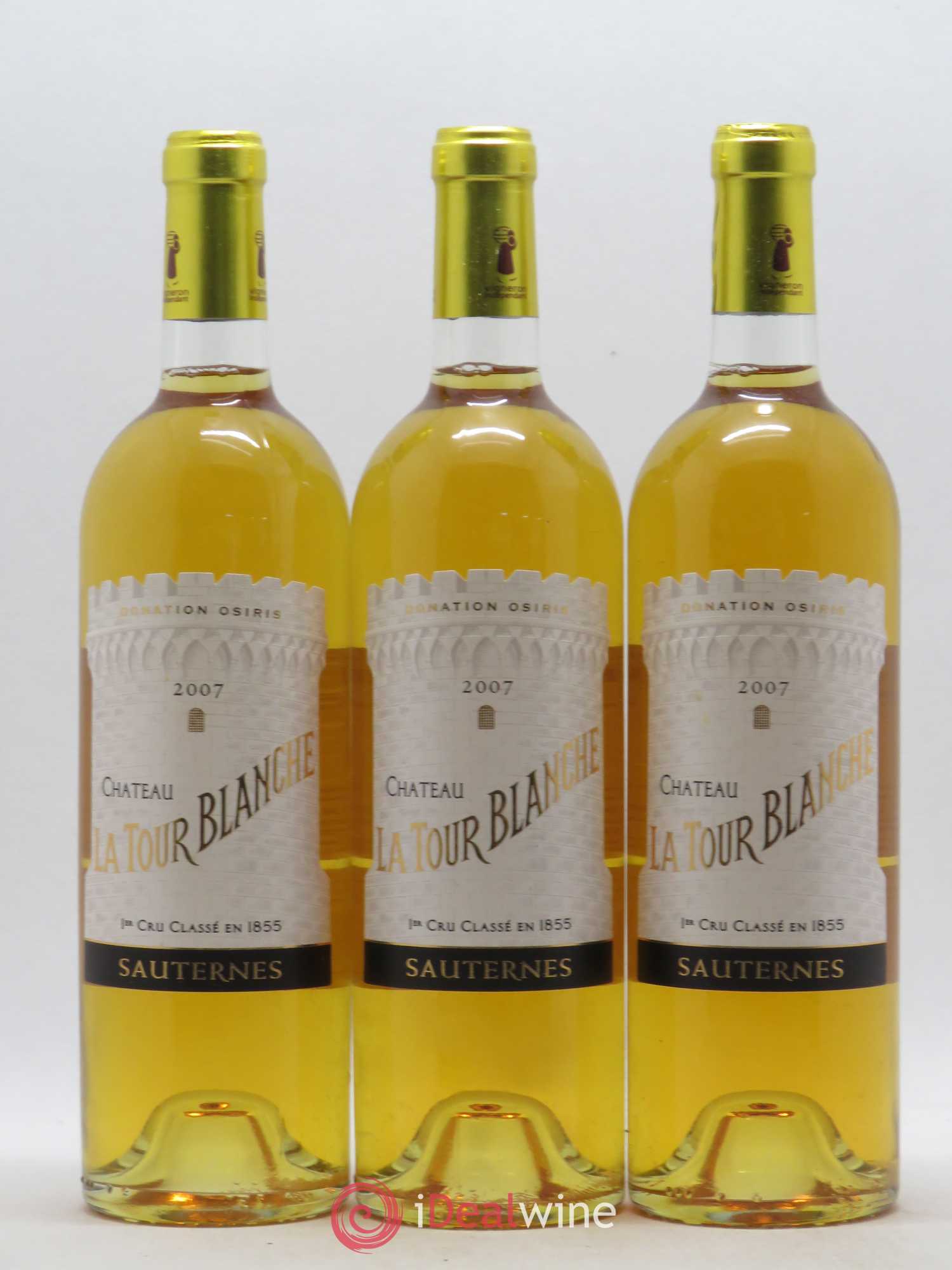 Château la Tour Blanche 1er Grand Cru Classé (senza prezzo di riserva) 2007 - Lotto di 3 bottiglie - 0