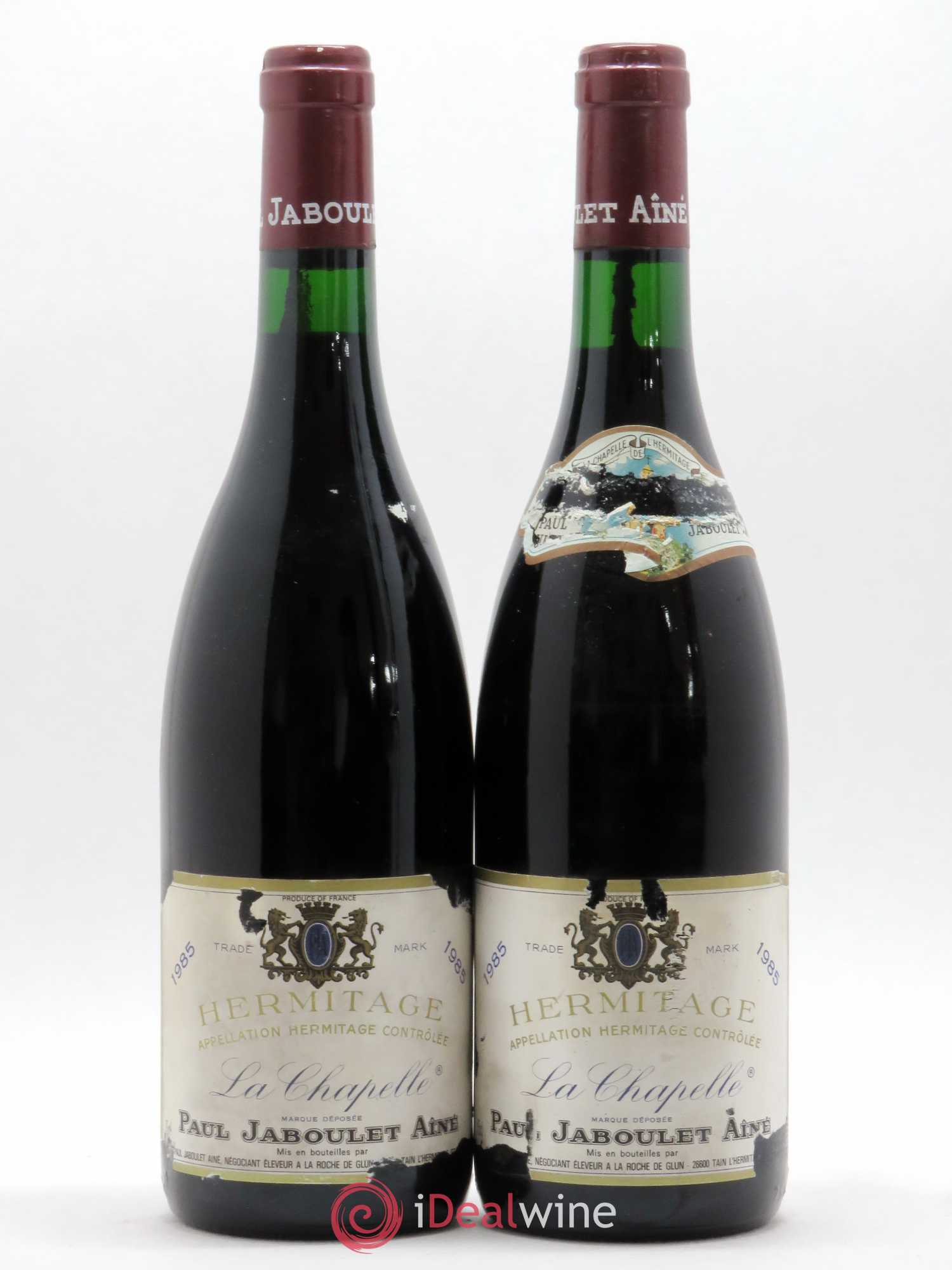 Hermitage La Chapelle Paul Jaboulet Ainé (sans prix de réserve) 1985 - Lot de 2 bouteilles - 0