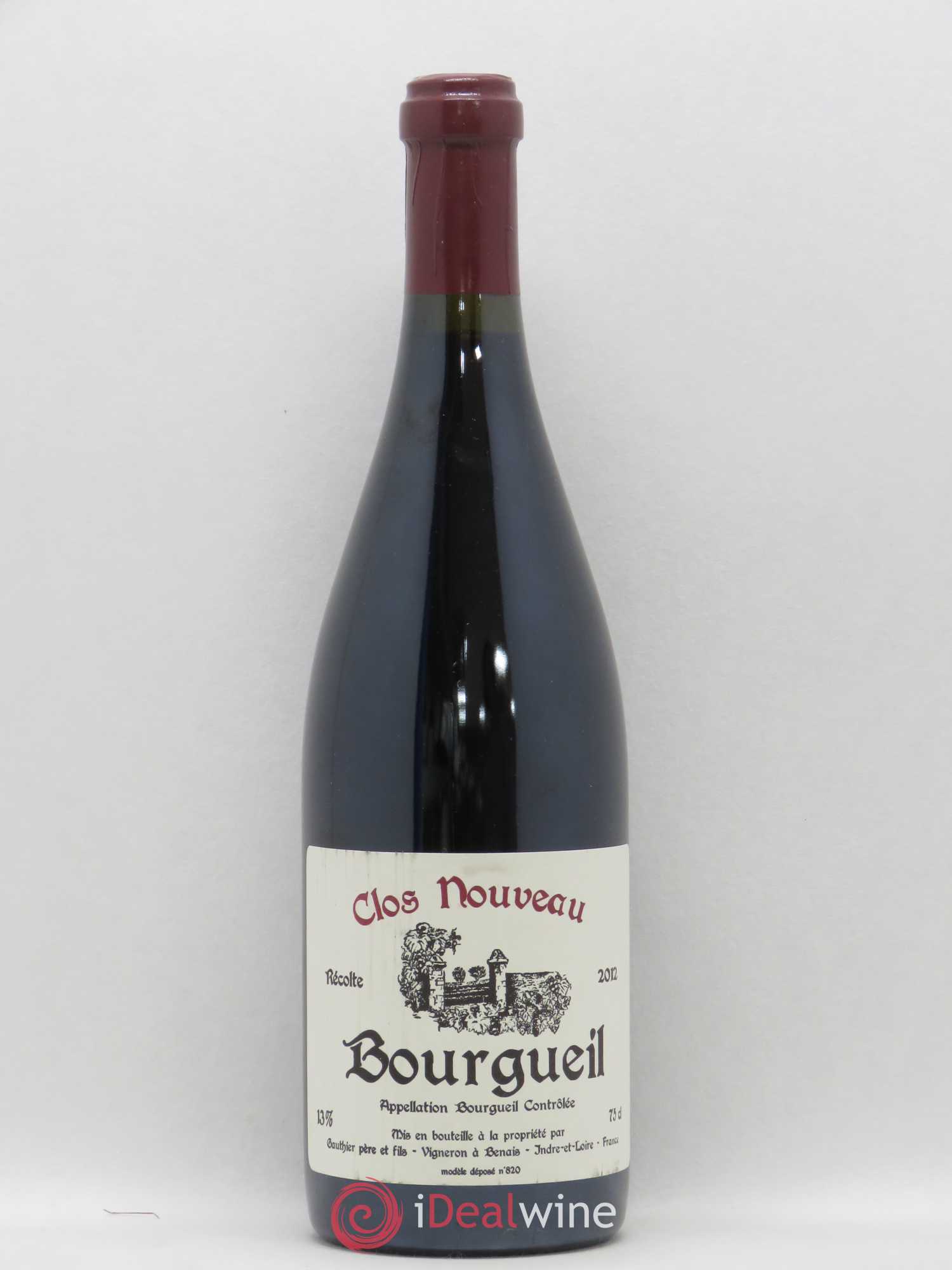 Bourgueil Clos Nouveau Gauthier (sans prix de réserve) 2012 - Posten von 1 Flasche - 0