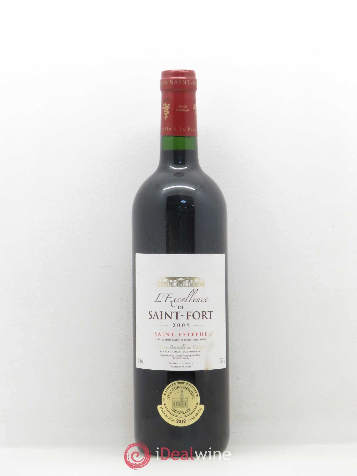 Saint-Estèphe L'Excellence de Saint Fort (sans prix de réserve) 2009 - Posten von 1 Flasche - 0