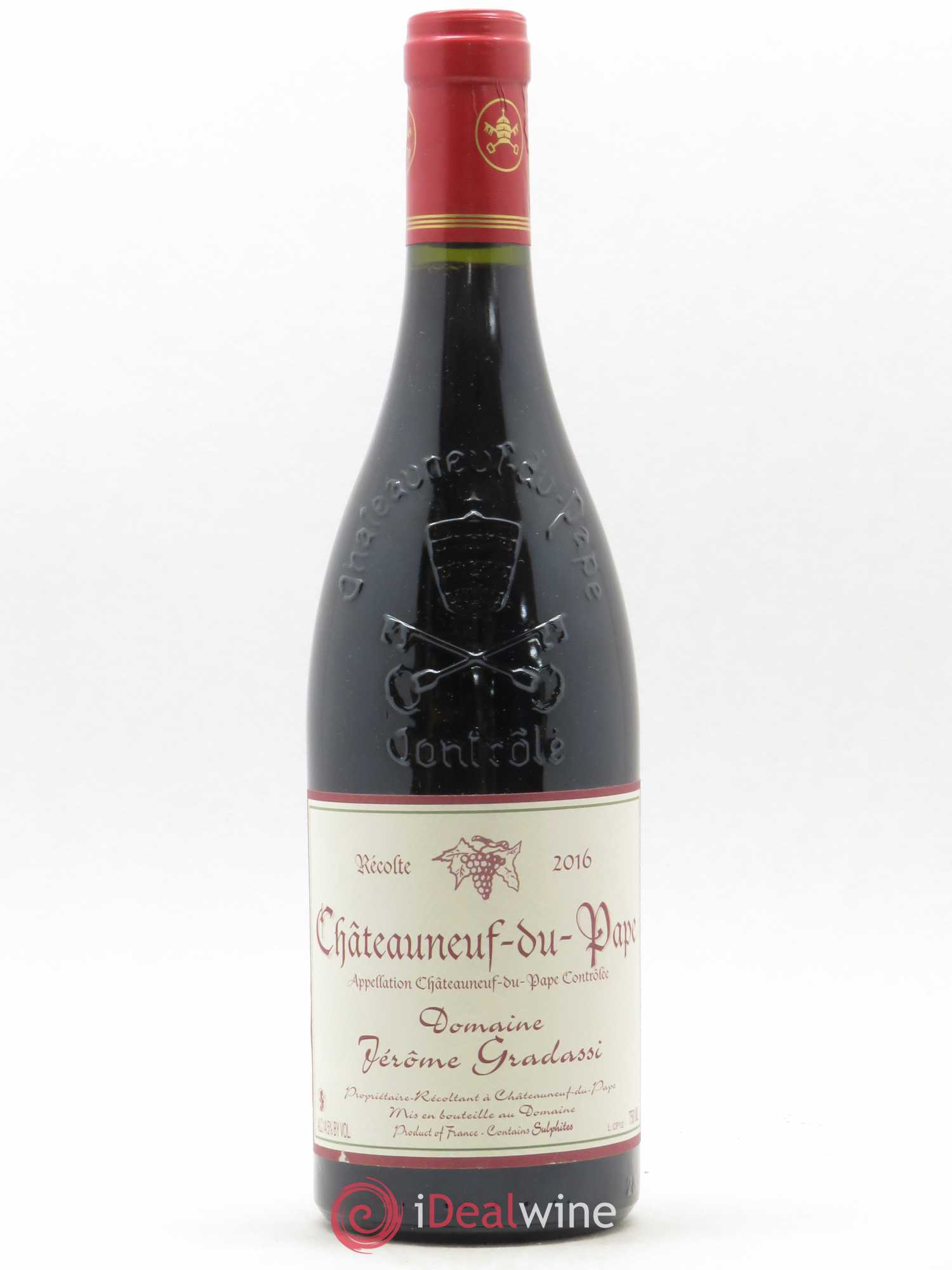 Châteauneuf-du-Pape Domaine Jérome Gradassi (sans prix de réserve) 2016 - Posten von 1 Flasche - 0