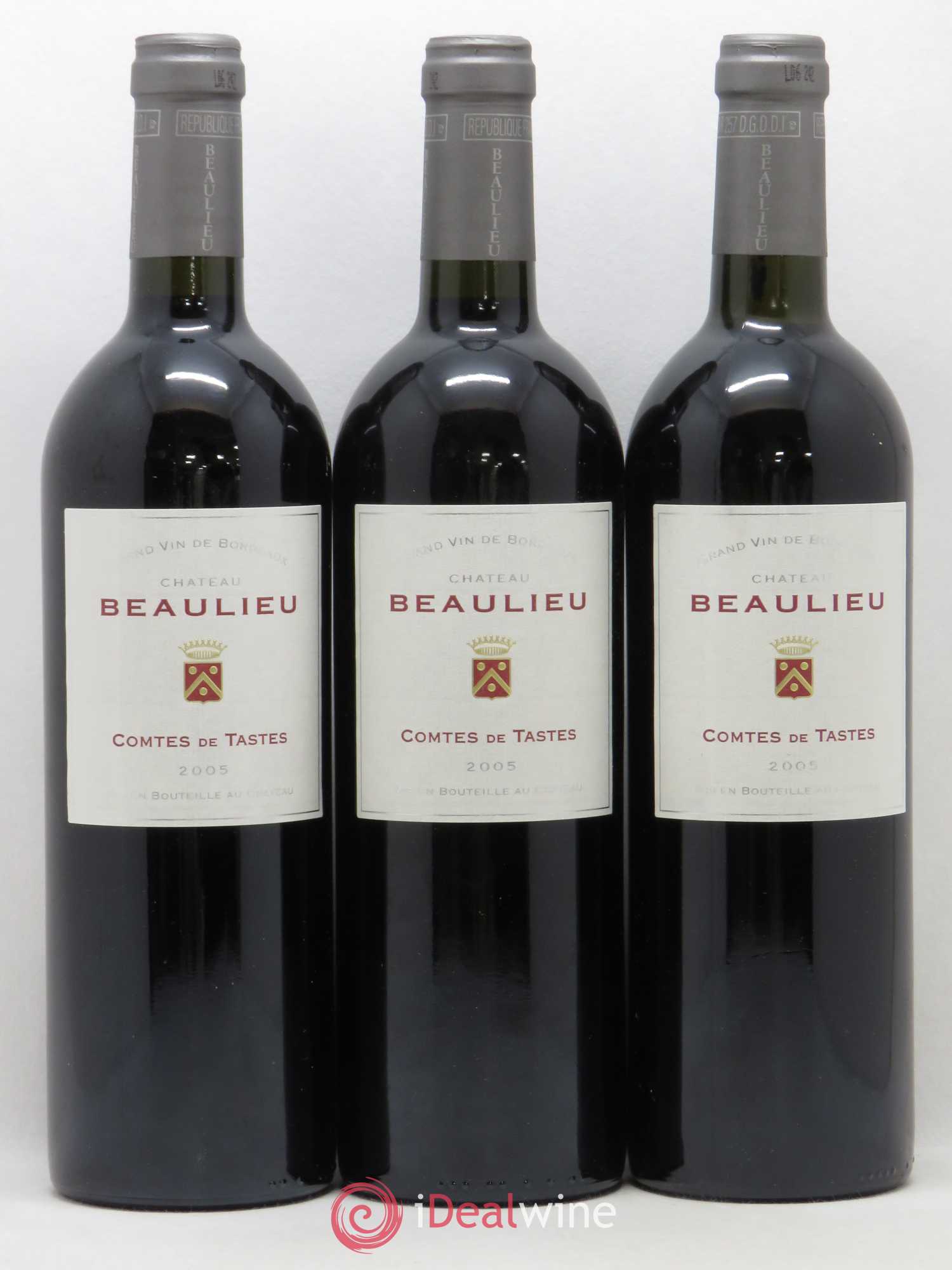Bordeaux Beaulieu Comtes de Taste (sans prix de réserve) 2005 - Posten von 6 Flaschen - 2