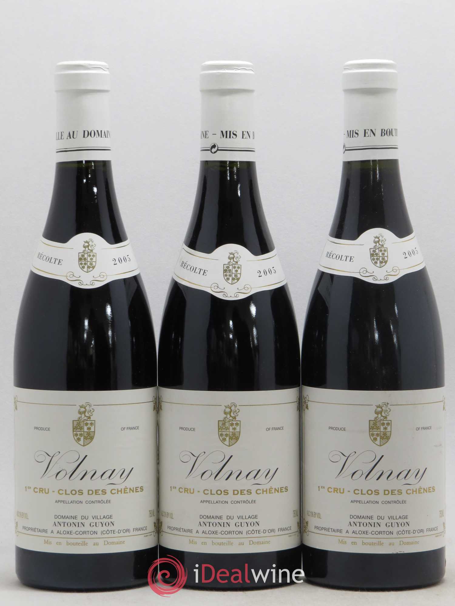 Volnay 1er Cru Clos des Chênes Antonin (sans prix de réserve) 2005 - Posten von 3 Flaschen - 0