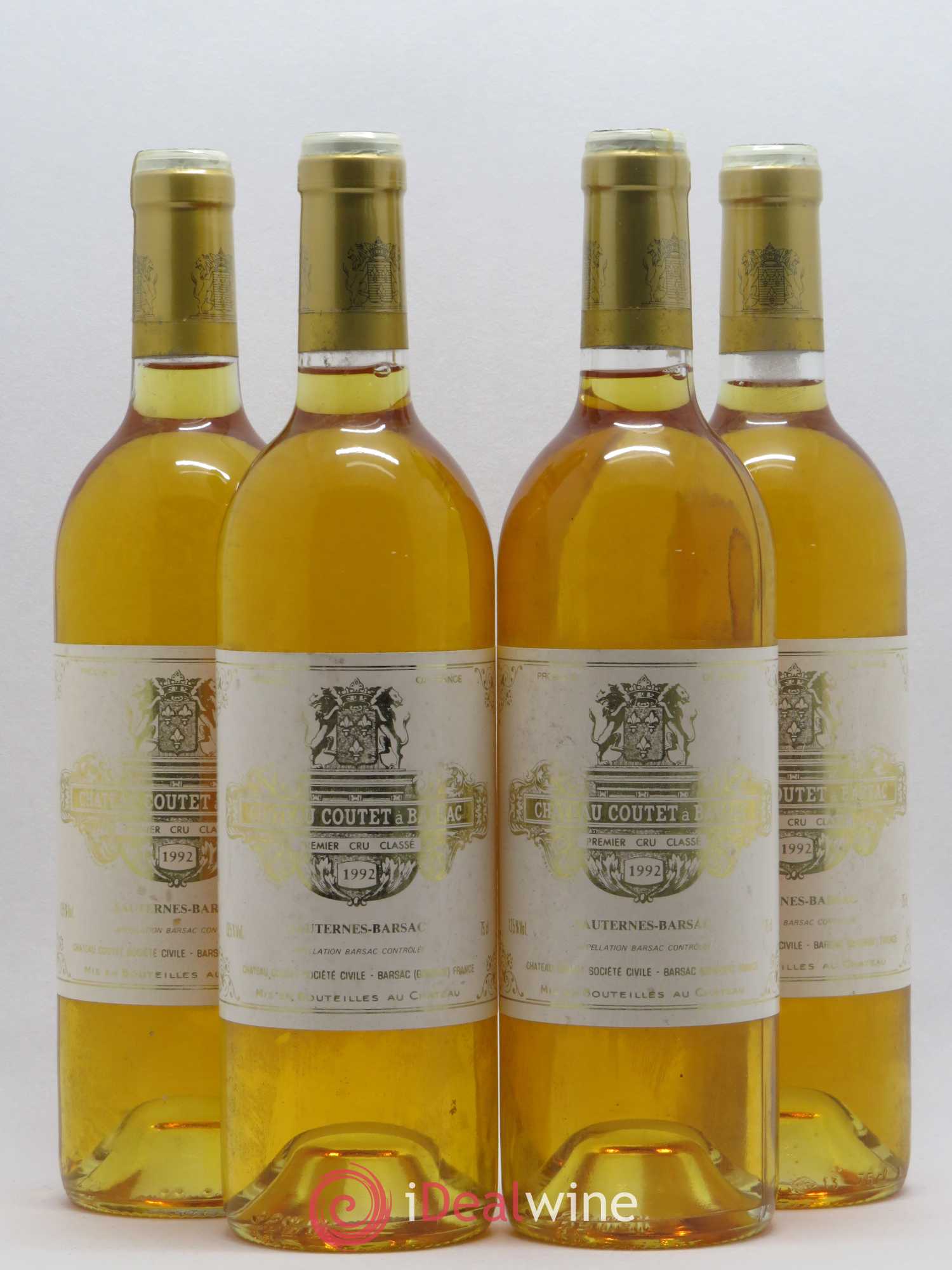 Château Coutet 1er Grand Cru Classé (senza prezzo di riserva) 1992 - Lotto di 4 bottiglie - 0