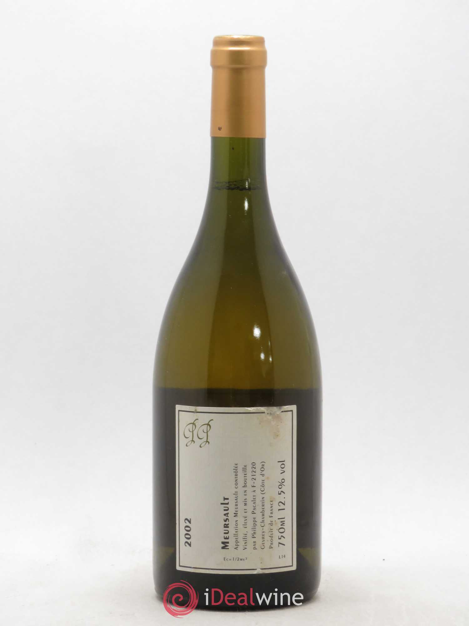 Meursault Philippe Pacalet (sans prix de réserve) 2002 - Lot de 1 bouteille - 1