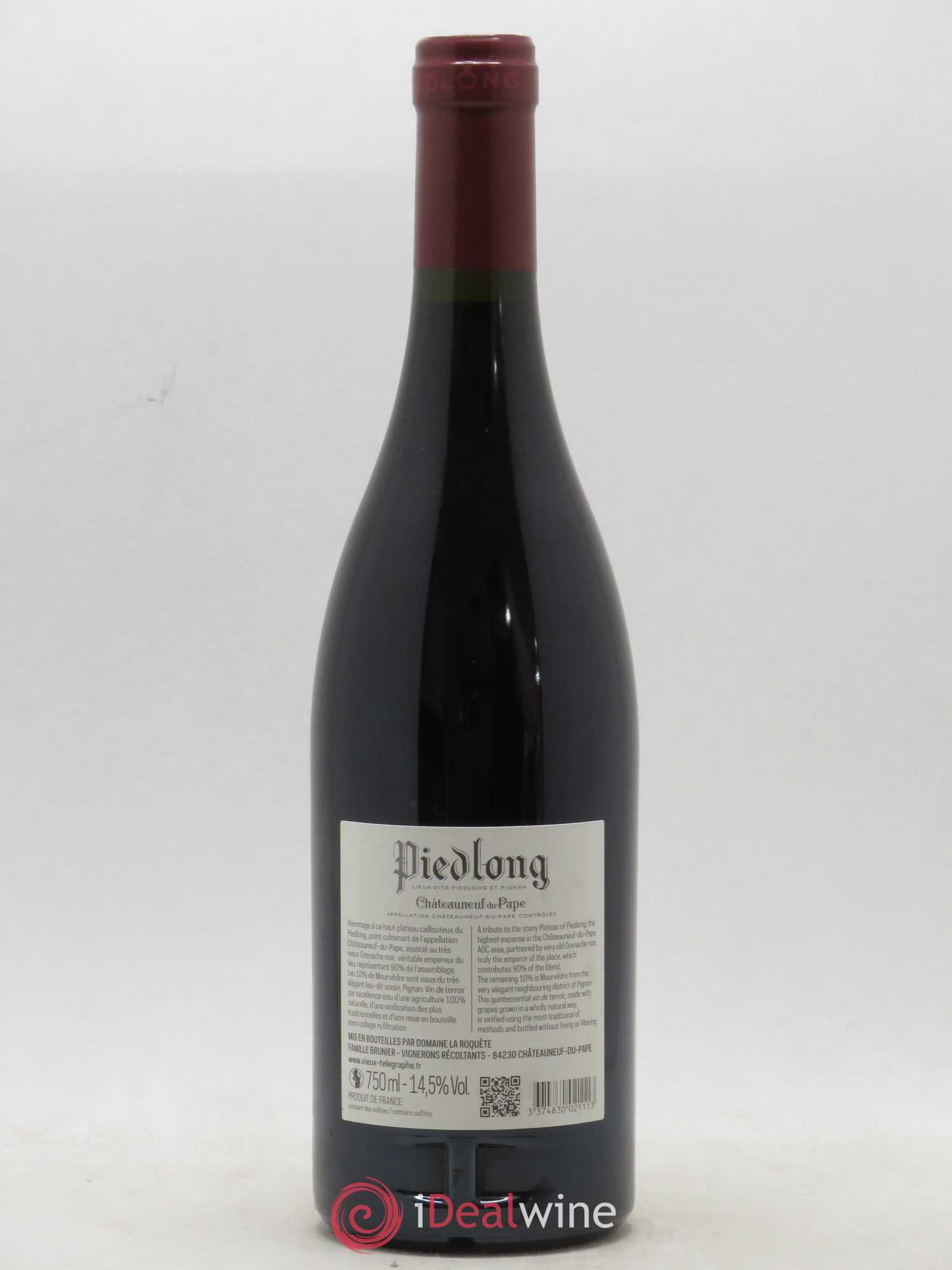 Châteauneuf-du-Pape La Roquète - Anciennement La Roquette (Domaine de) Vignobles Brunier Piedlong (sans prix de réserve) 2014 - Lot de 1 bouteille - 1