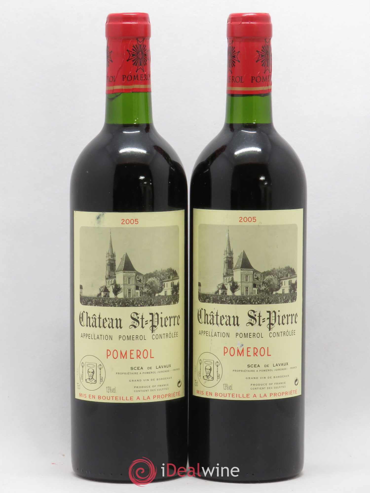 Château Saint-Pierre (sans prix de réserve) 2005 - Lot de 2 bouteilles - 0