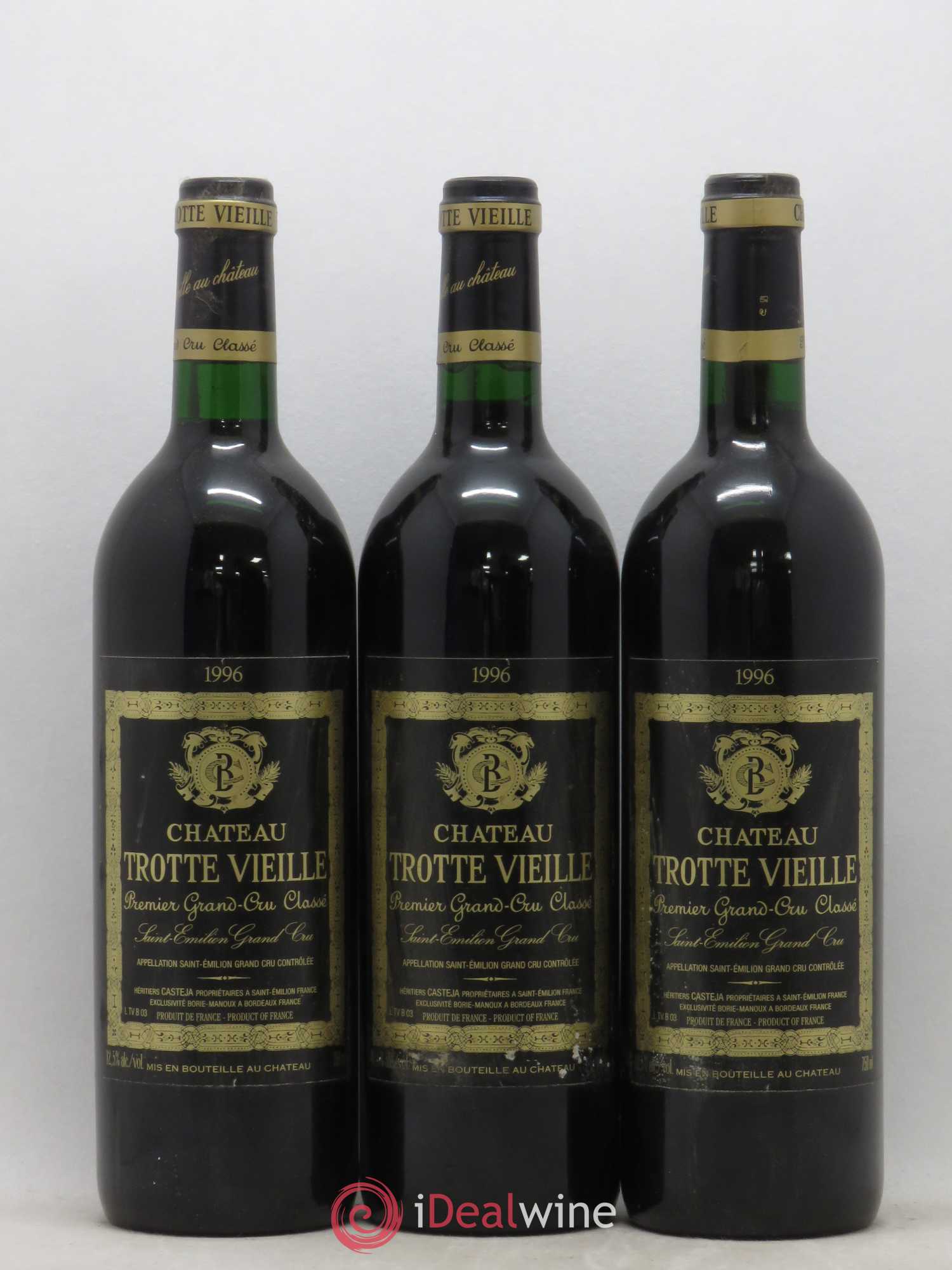Château Trotte Vieille 1er Grand Cru Classé B  (sans prix de réserve) 1996 - Lot de 12 bouteilles - 4