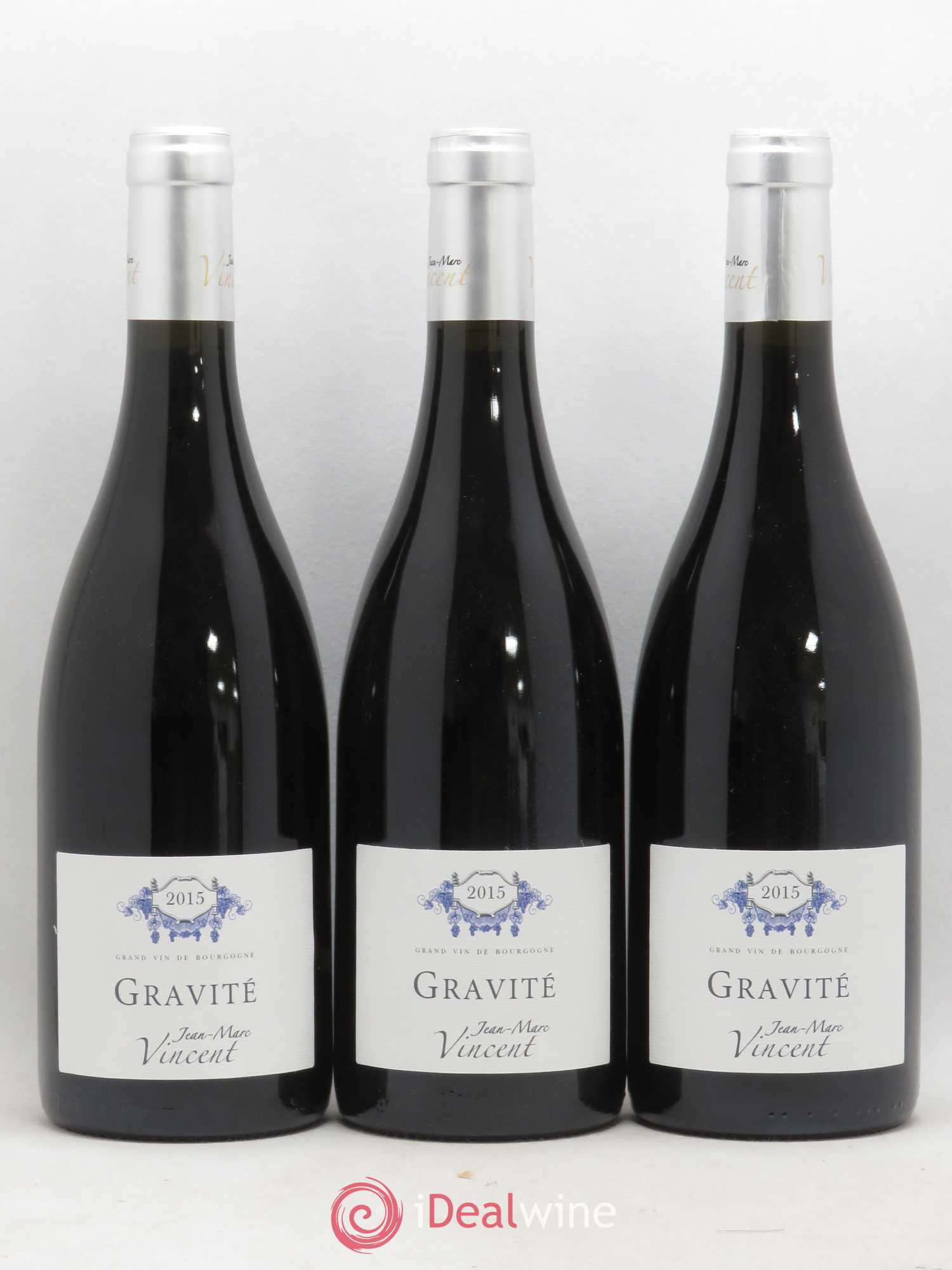 Santenay Gravité JM. Vincent (sans prix de réserve) 2015 - Posten von 3 Flaschen - 0