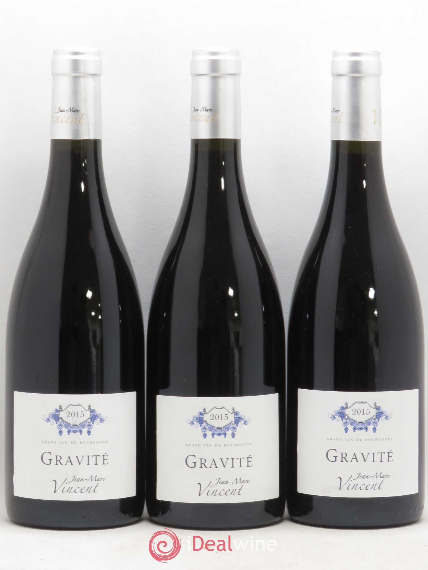 Santenay Gravité JM. Vincent (sans prix de réserve) 2015 - Posten von 3 Flaschen - 0