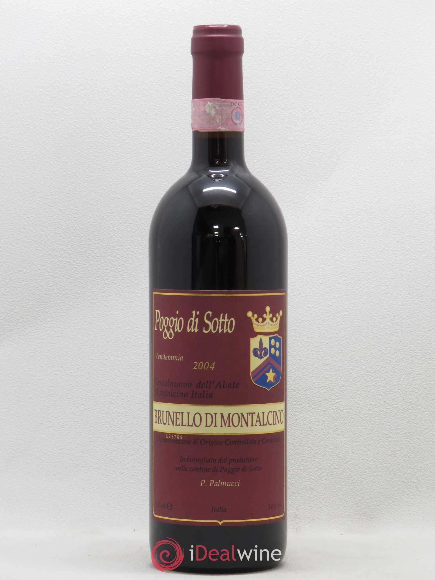 Brunello di Montalcino Fattoria Poggio di Sotto 2004 - Posten von 1 Flasche - 0