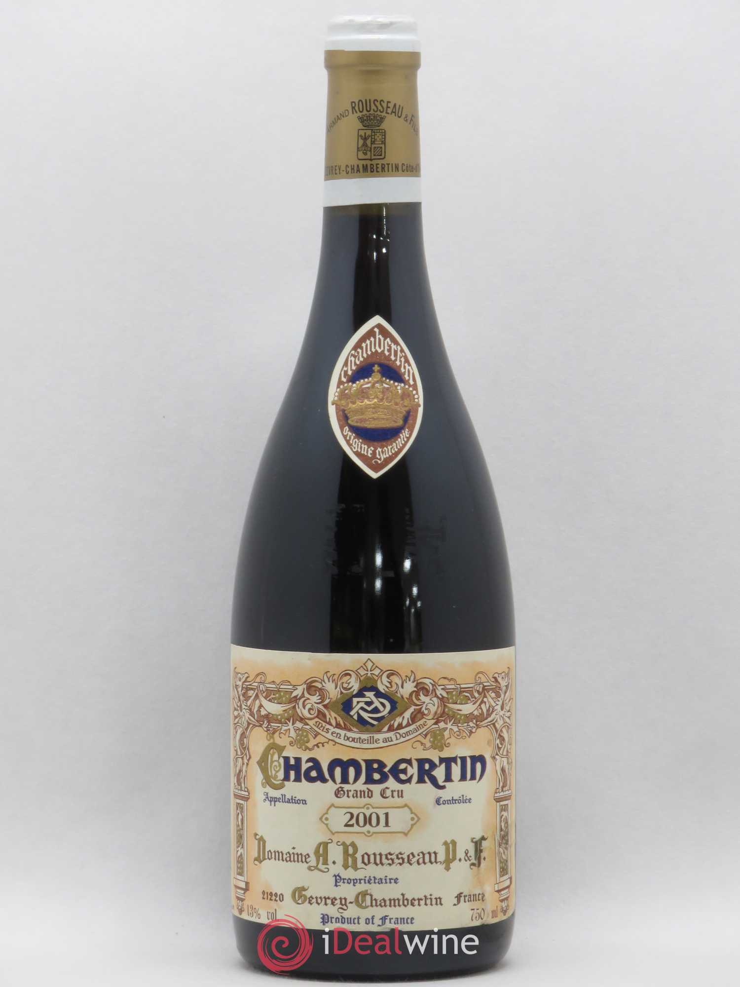 Chambertin Grand Cru Armand Rousseau (Domaine) 2001 - Lot de 1 bouteille - 0
