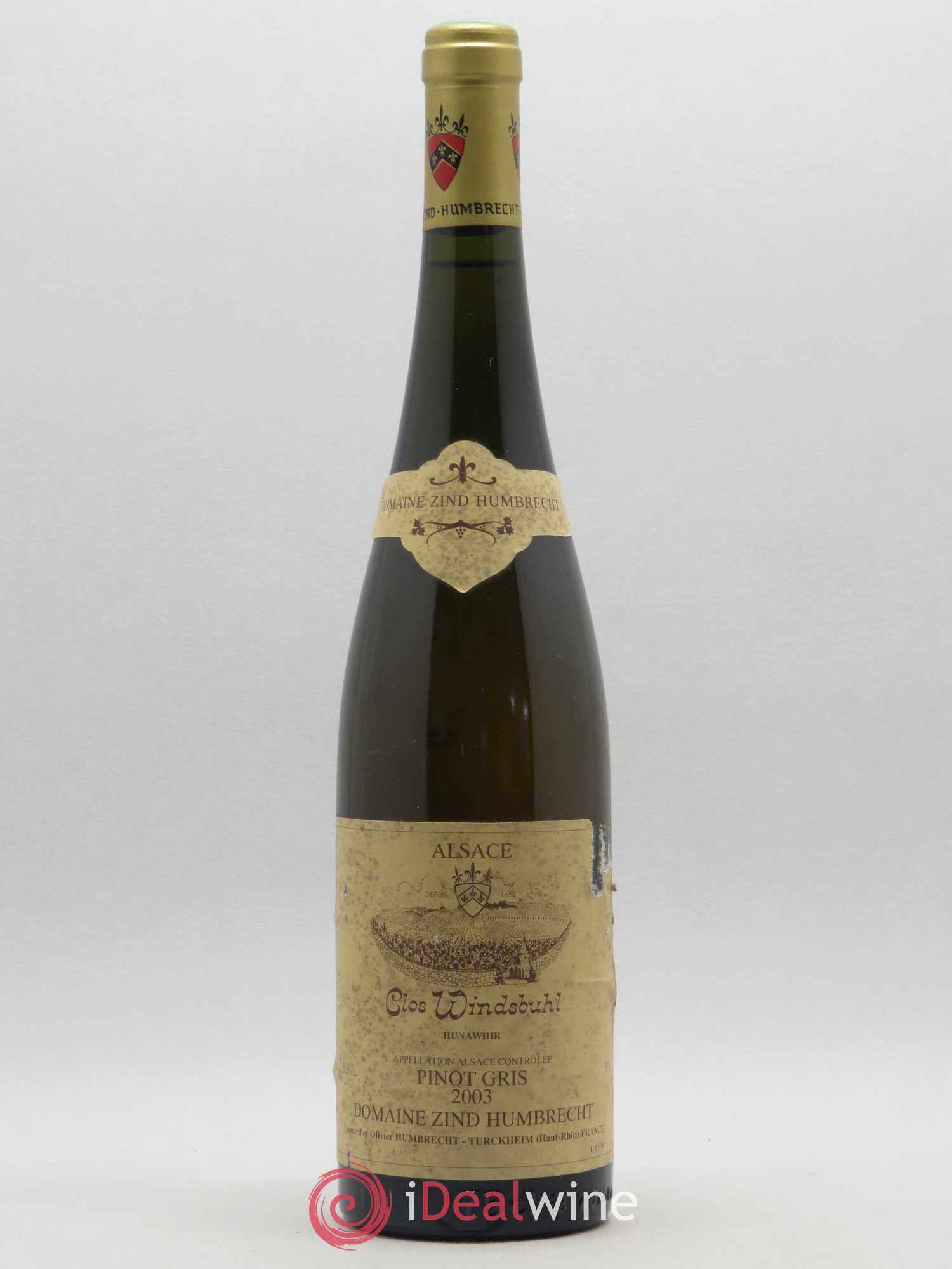 Alsace Pinot Gris Clos Windsbuhl Zind-Humbrecht (Domaine) (sans prix de réserve) 2003 - Lot de 1 bouteille - 0