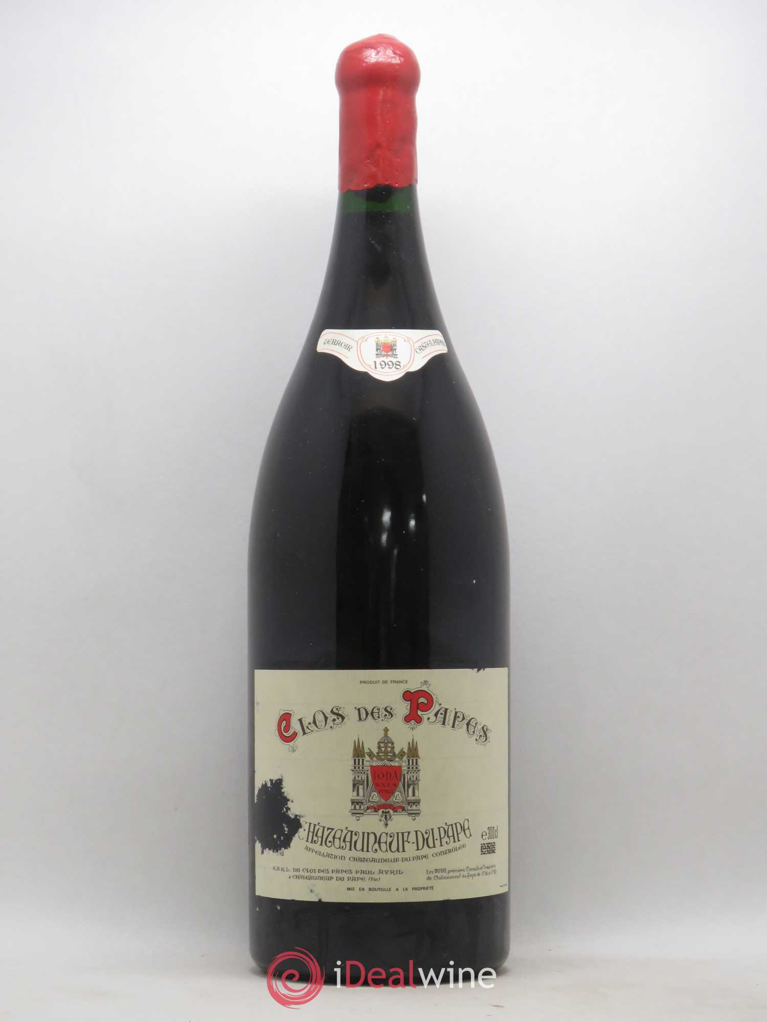 Châteauneuf-du-Pape Clos des Papes - Paul Avril 1998 - Lot de 1 double magnum - 0
